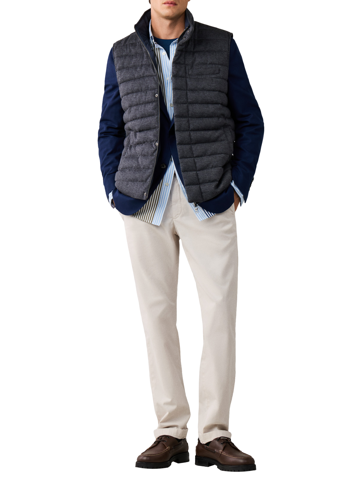 Doudoune droite zippée FACONNABLE Blue
