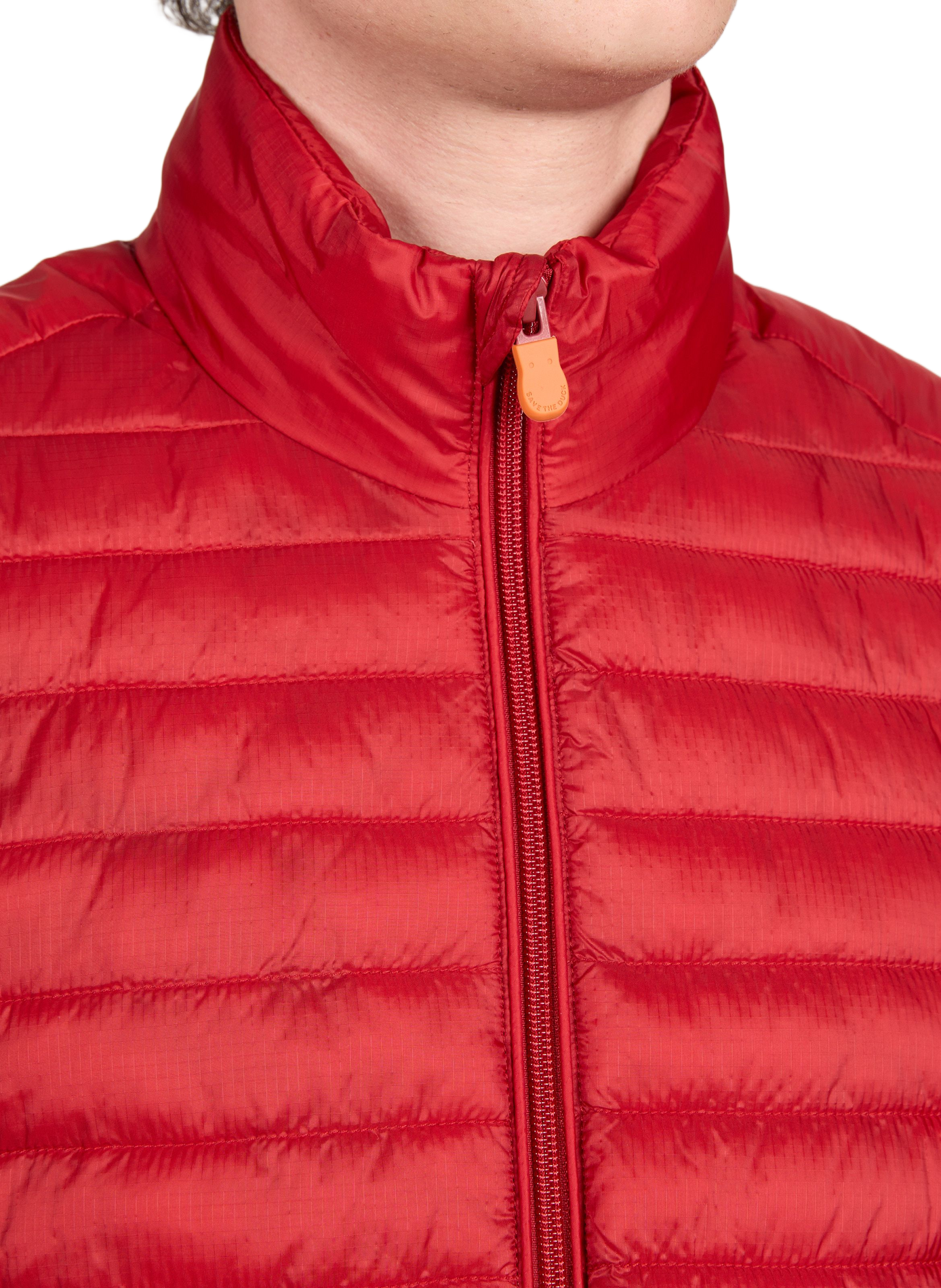 Vince straight puffer jacket with stand-up collar SAVE THE DUCK Red