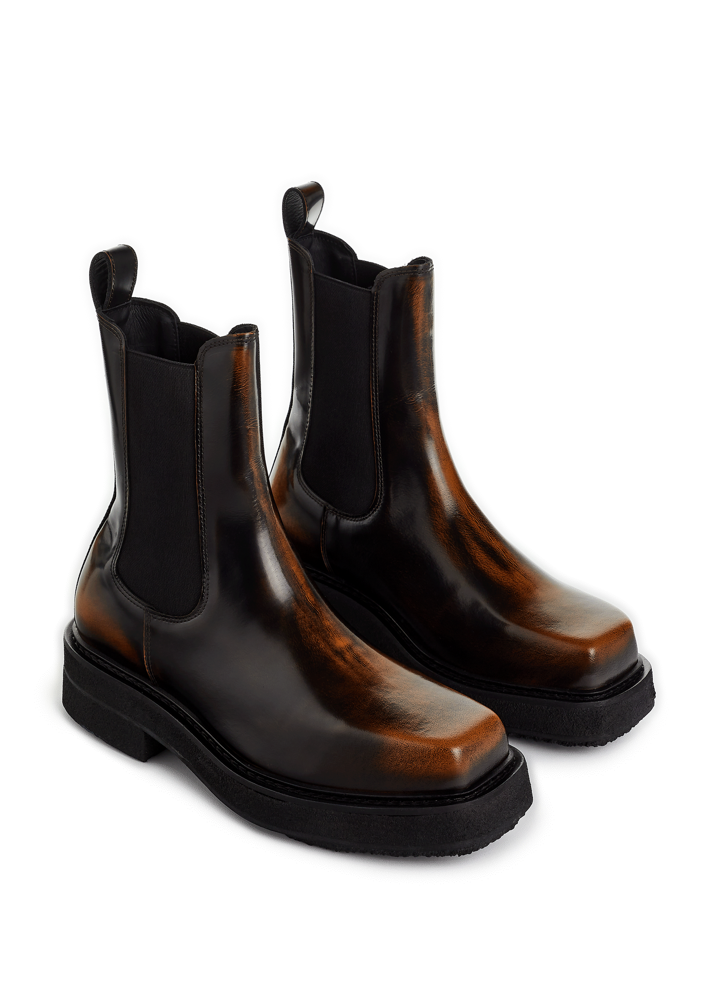 Eytys Ortega Ii Leather Boots In Dark Brown | ModeSens