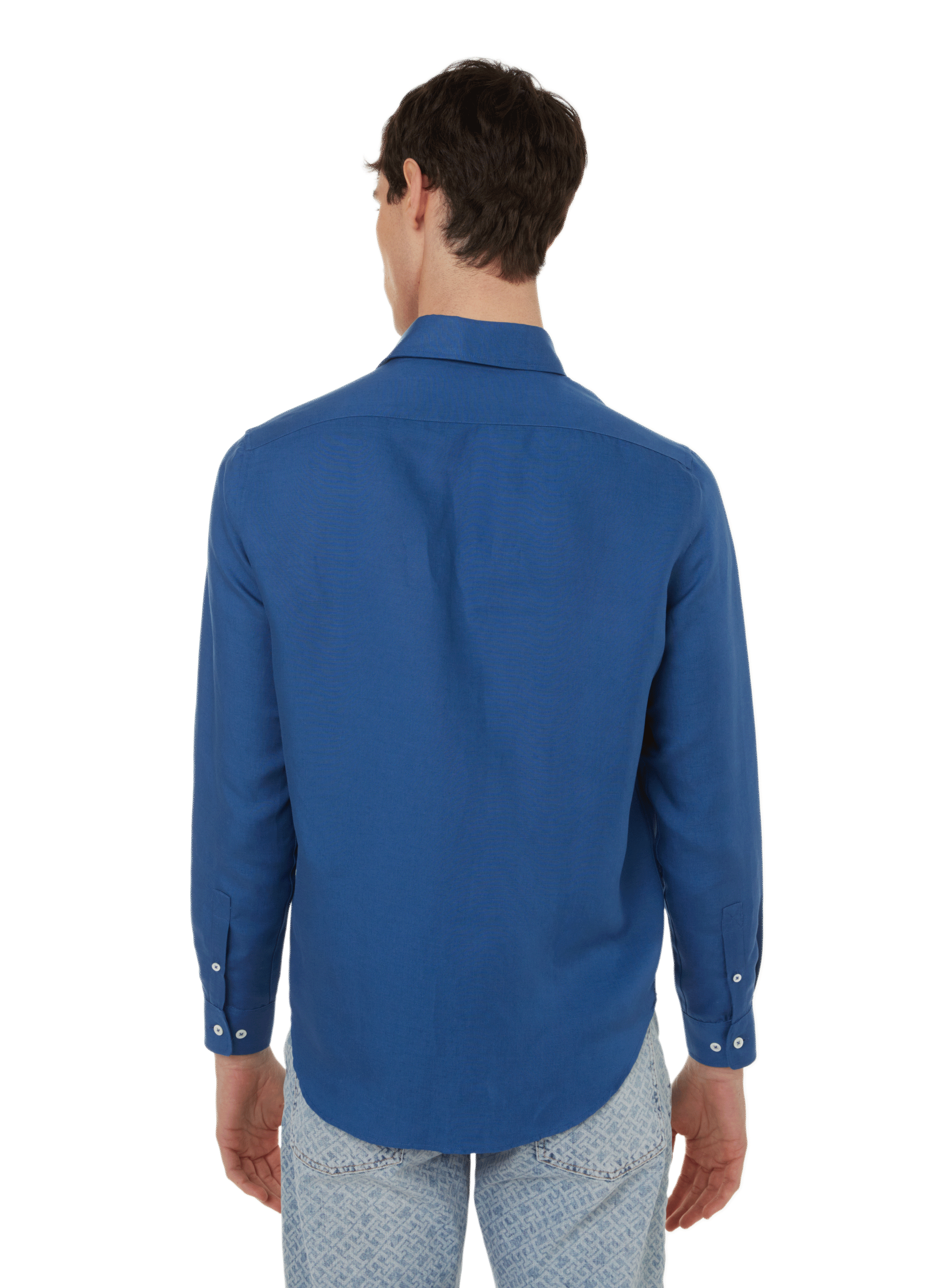 Bara linen and lyocell shirt EDITIONS 102 Blue