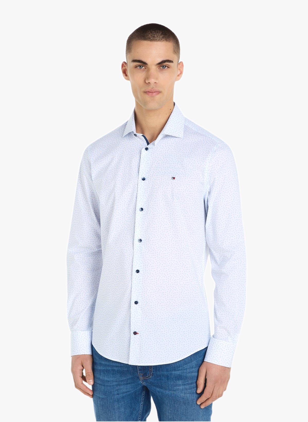 Chemise à logo en coton