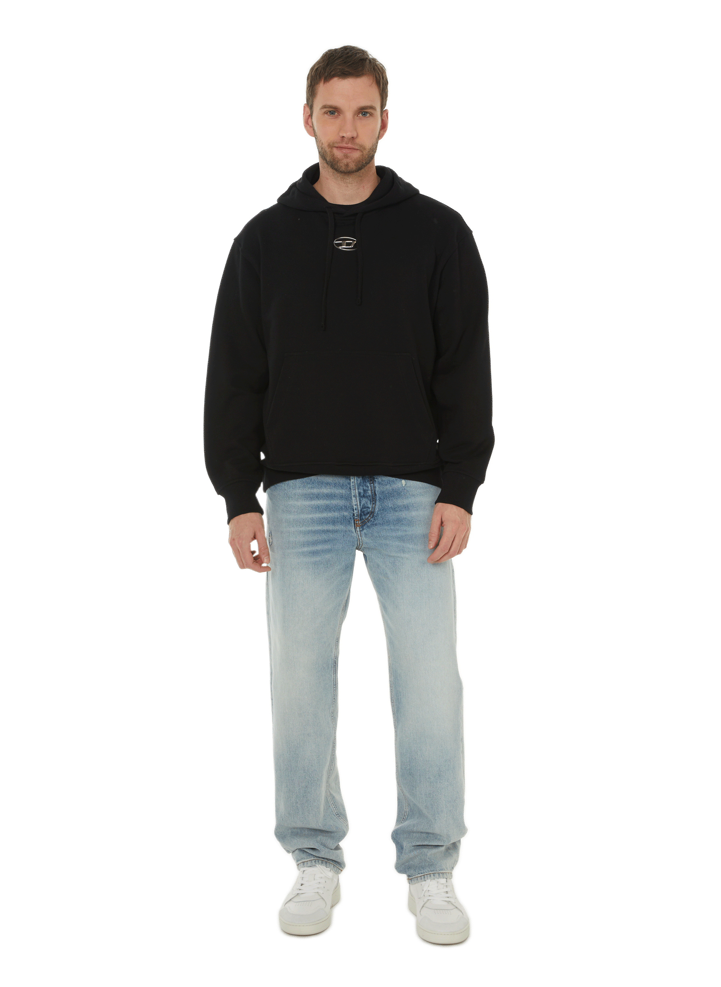 Hoodie en coton  DIESEL Noir