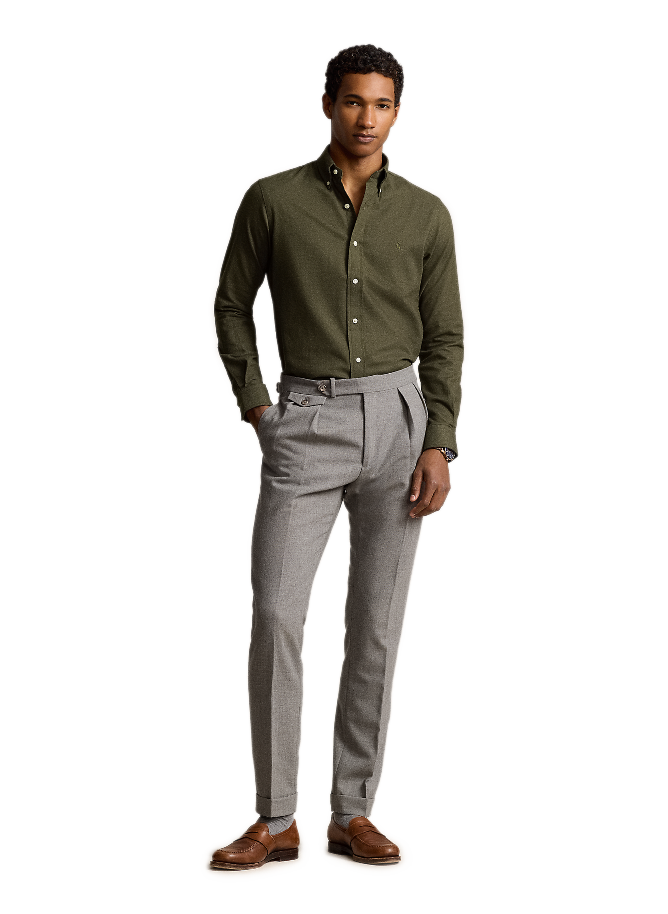 Cotton shirt POLO RALPH LAUREN Grey