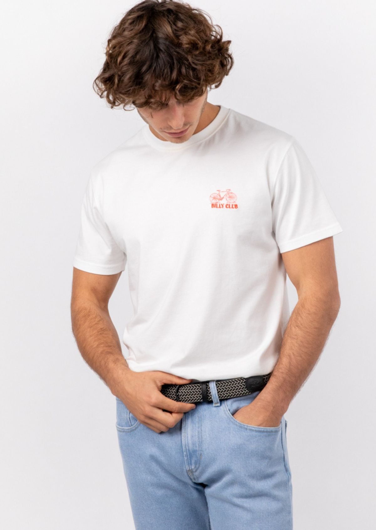 Ceinture tressée élastique multicolore BILLYBELT Gris