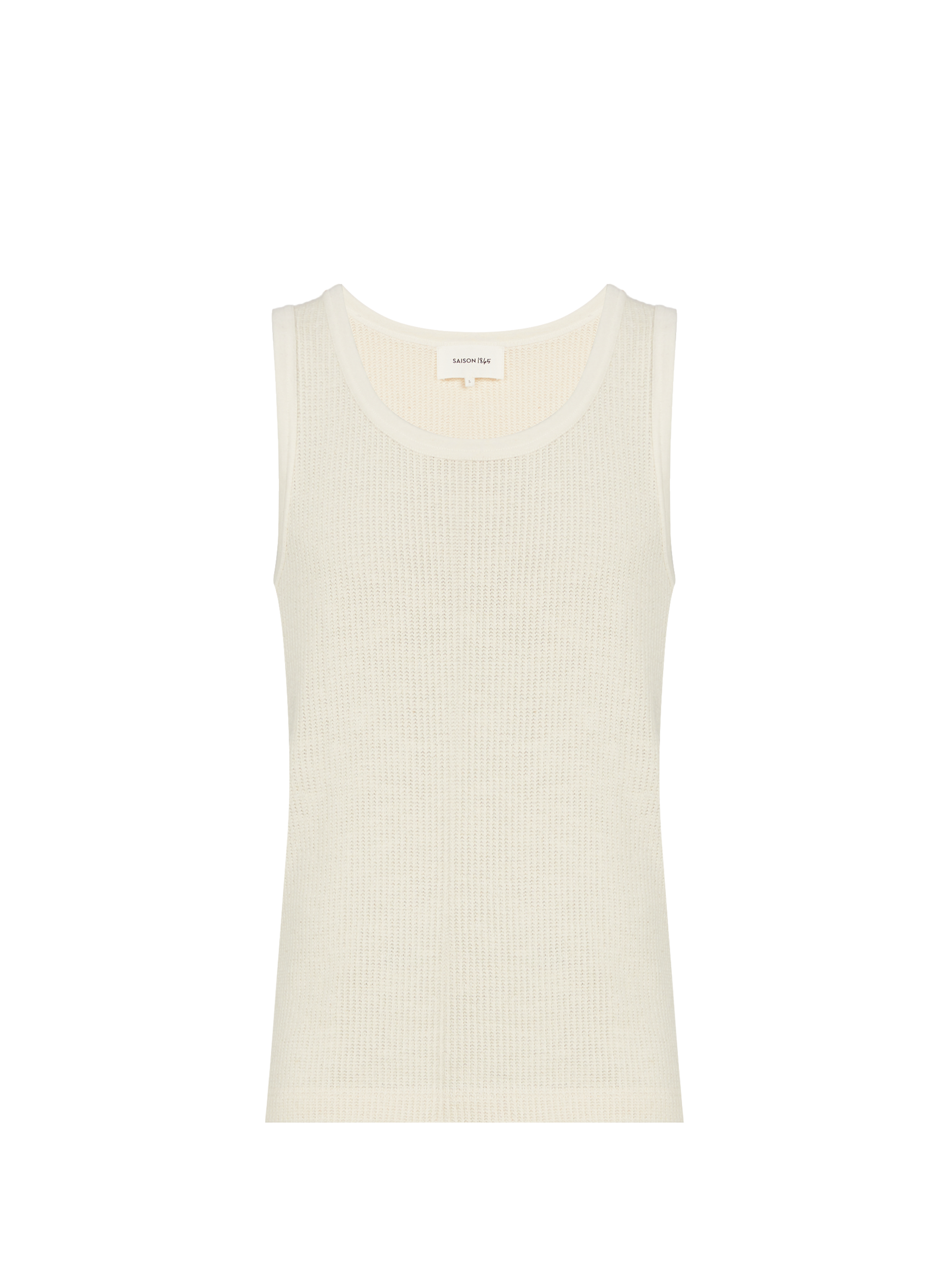 T-shirt Dank en coton SAISON 1865 Beige