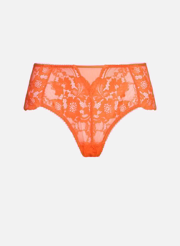 High-waisted lace culottes Orange by WACOAL WACOAL High-waisted lace culottes Orange