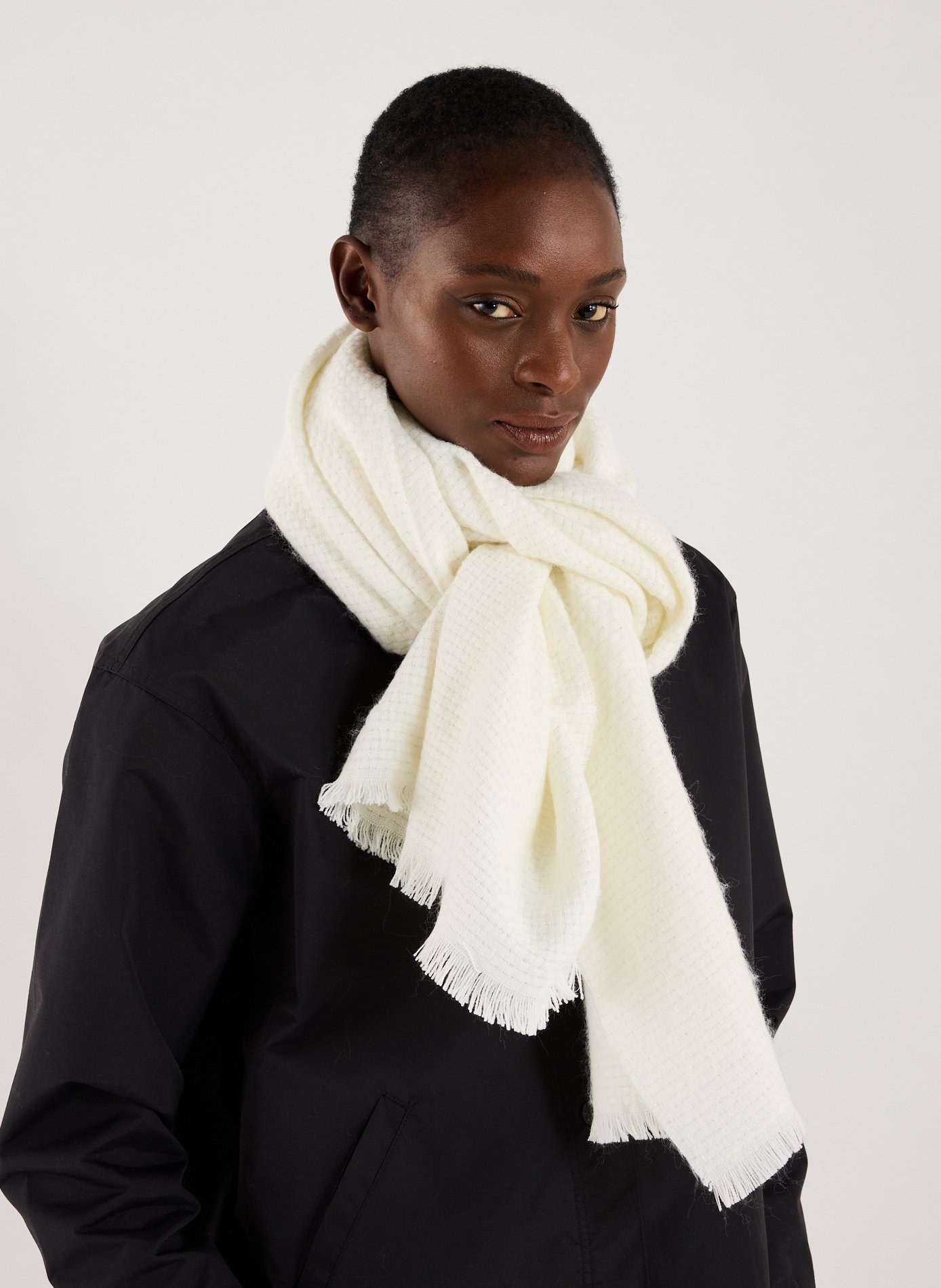 Sequined scarf AU PRINTEMPS PARIS Beige