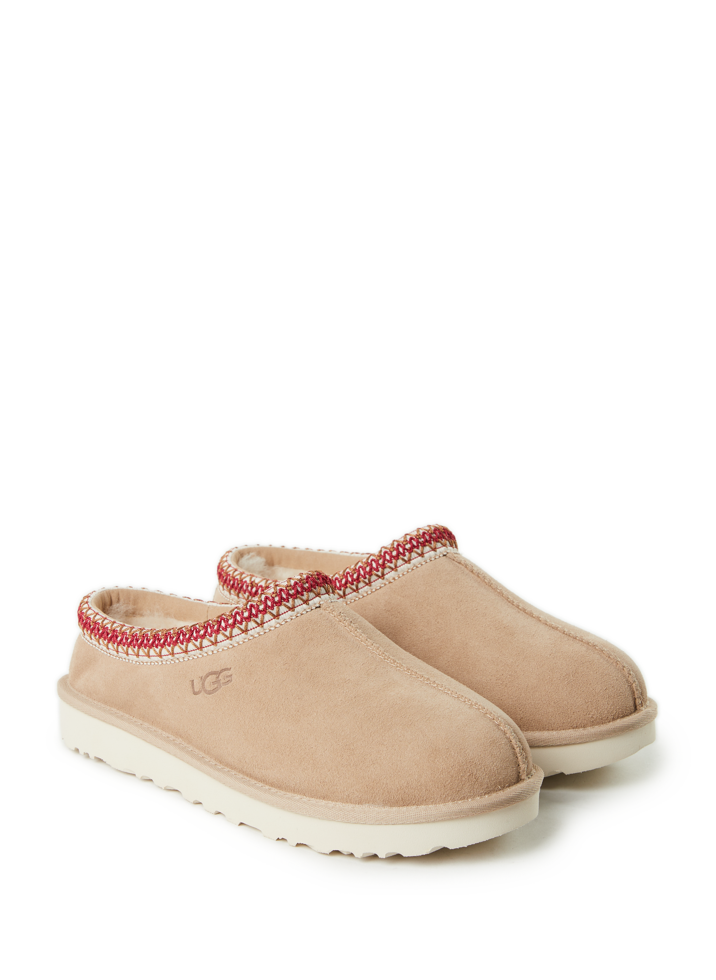 Mixed leather slippers UGG Beige