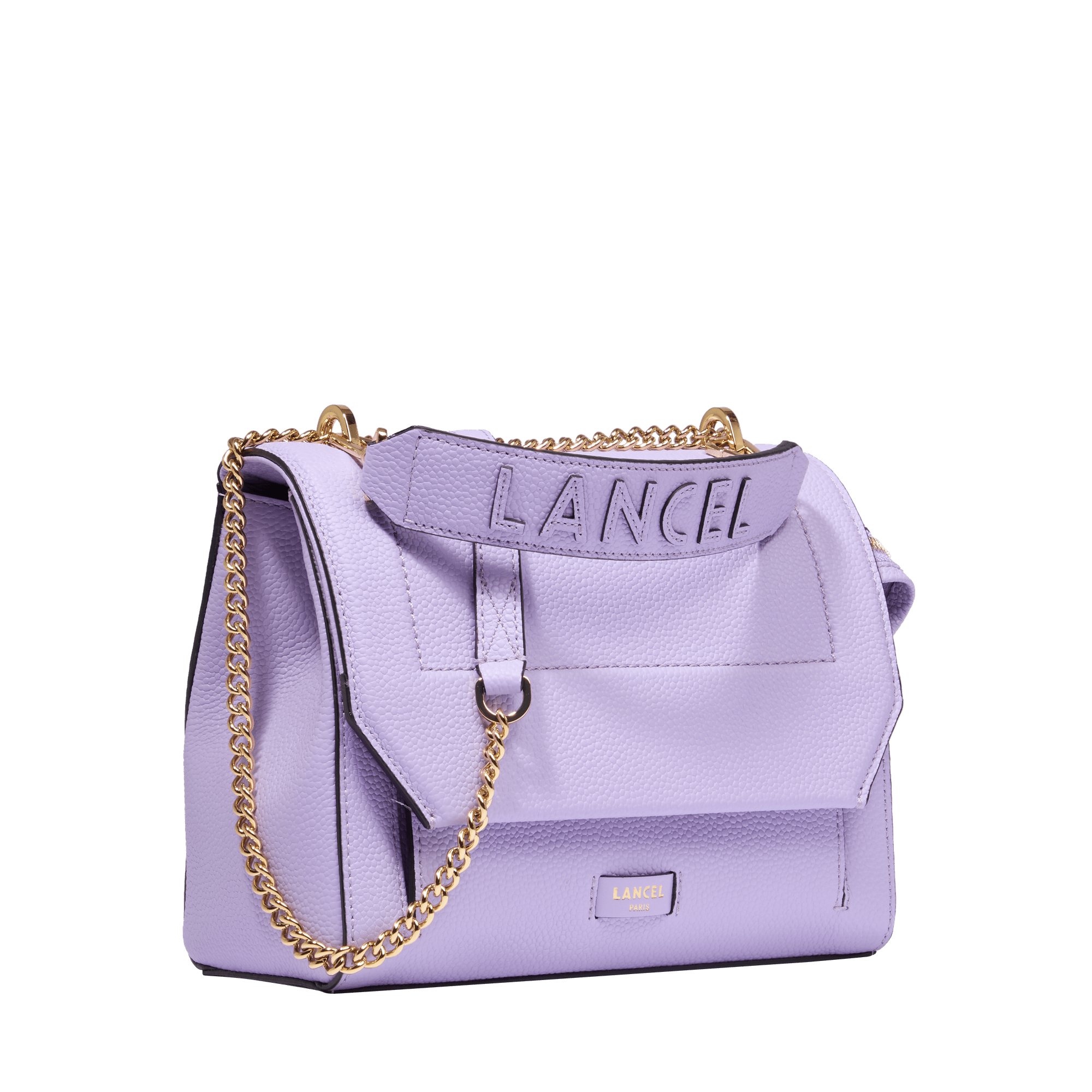 Sac rabat m ninon de lancel en cuir LANCEL Violet