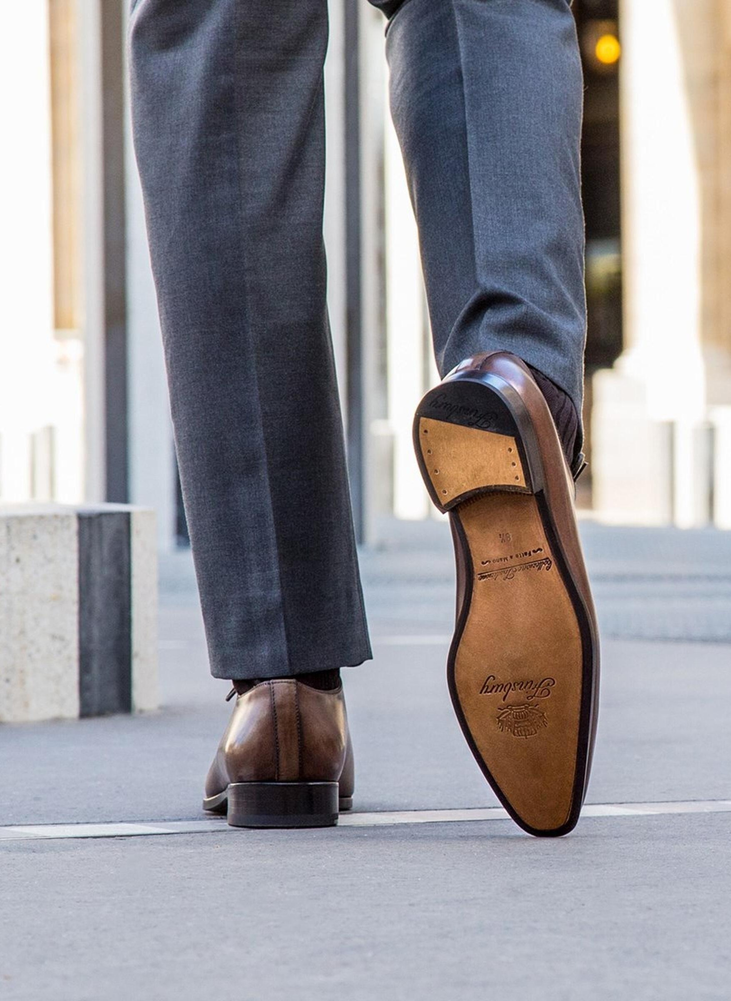 Richelieu cuir vasco FINSBURY Marron