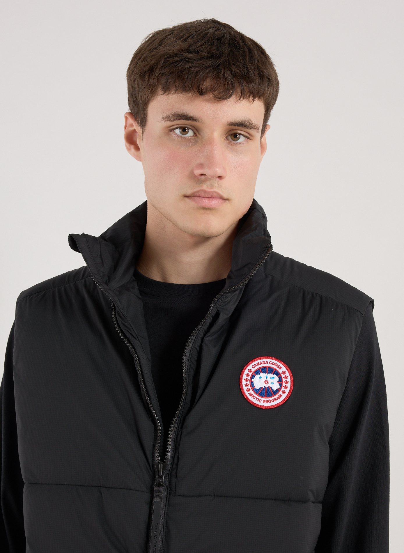 Sleeveless high neck vest CANADA GOOSE Grey