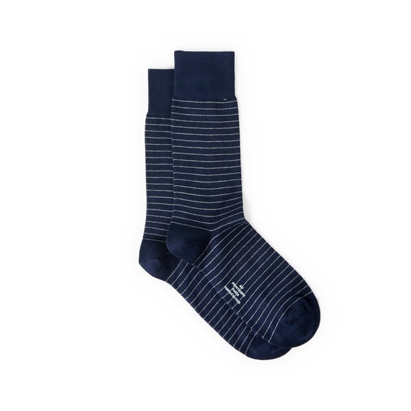 Lot de deux paires de chaussettes hautes en coton mélangé