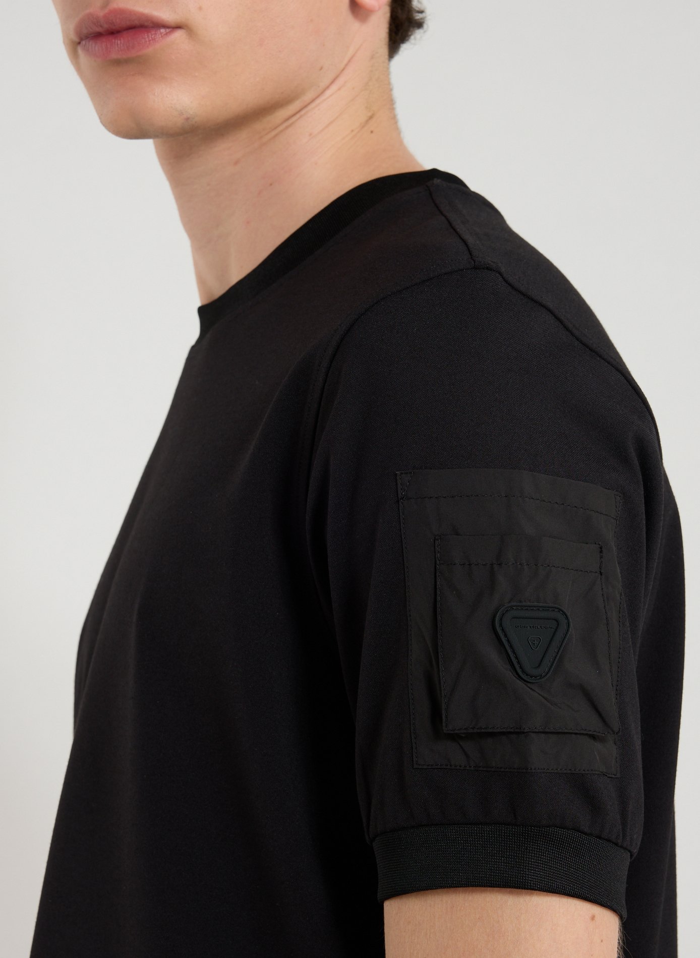 Straight round neck T-shirt GERTRUDE ET GASTON Black