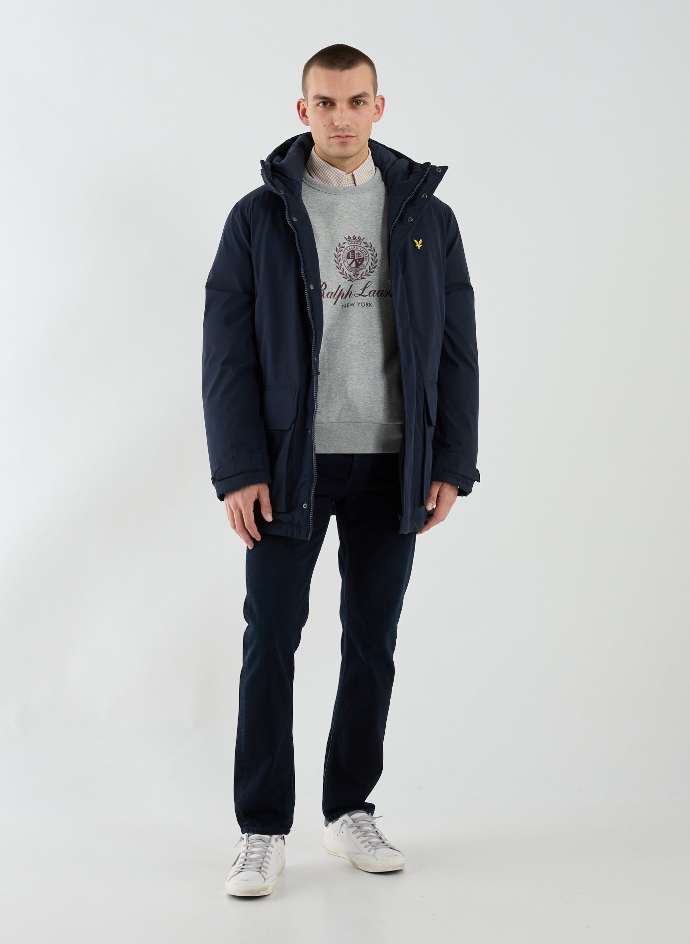 Hooded jacket LYLE & SCOTT Blue