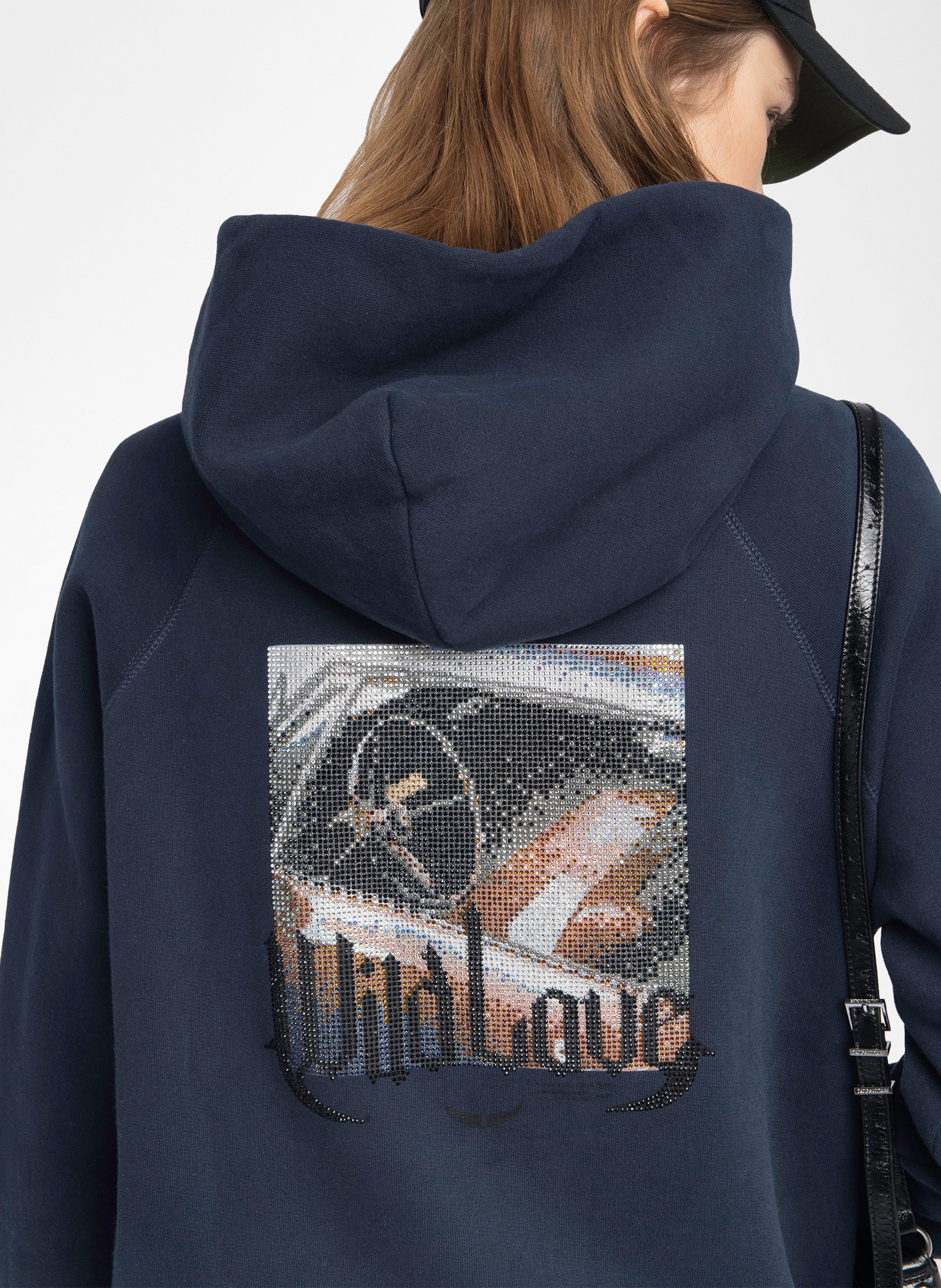 Sweat ample à motif strass georgy ZADIG&VOLTAIRE Bleu