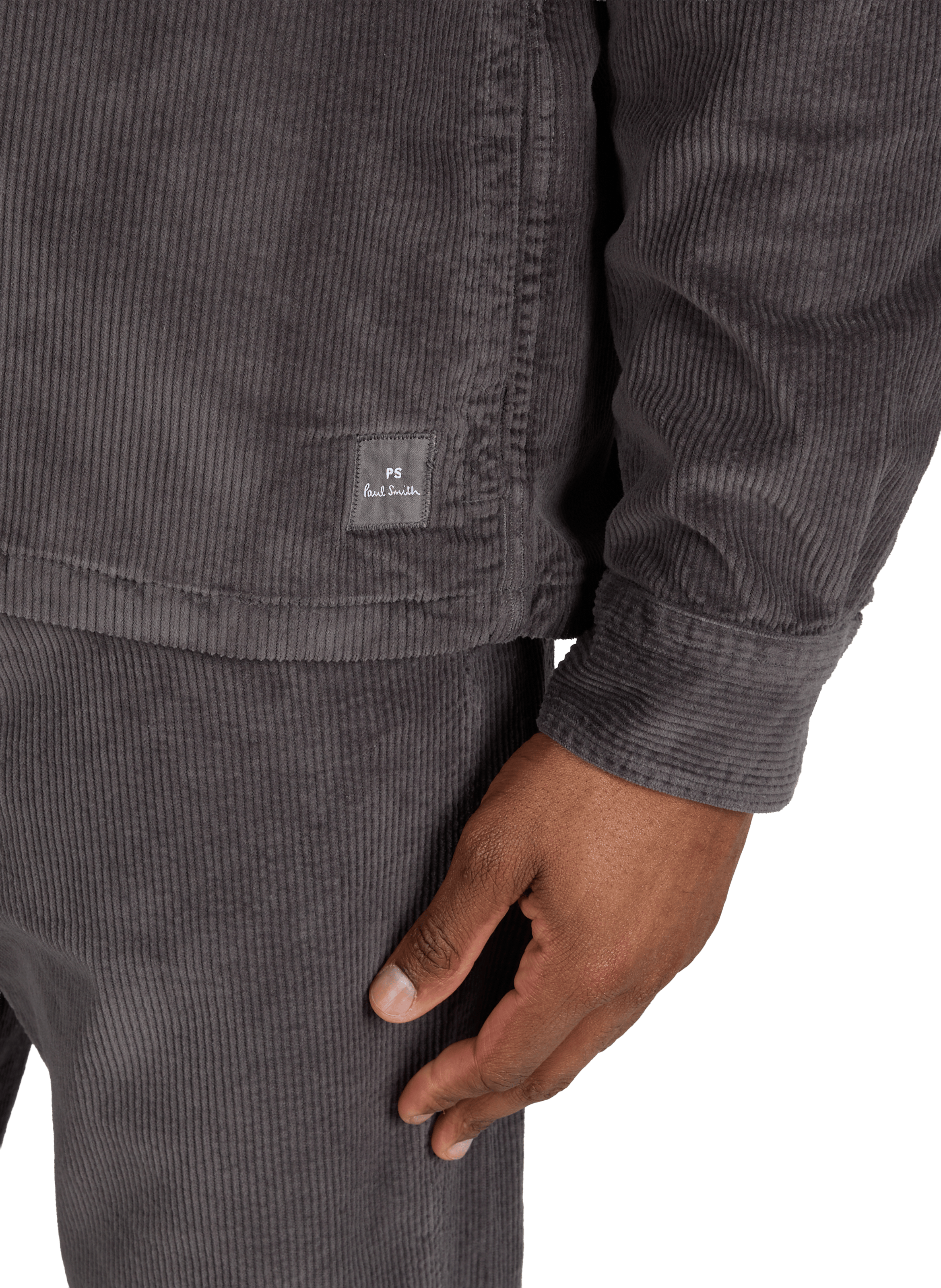 Corduroy cotton blend overshirt PAUL SMITH Grey