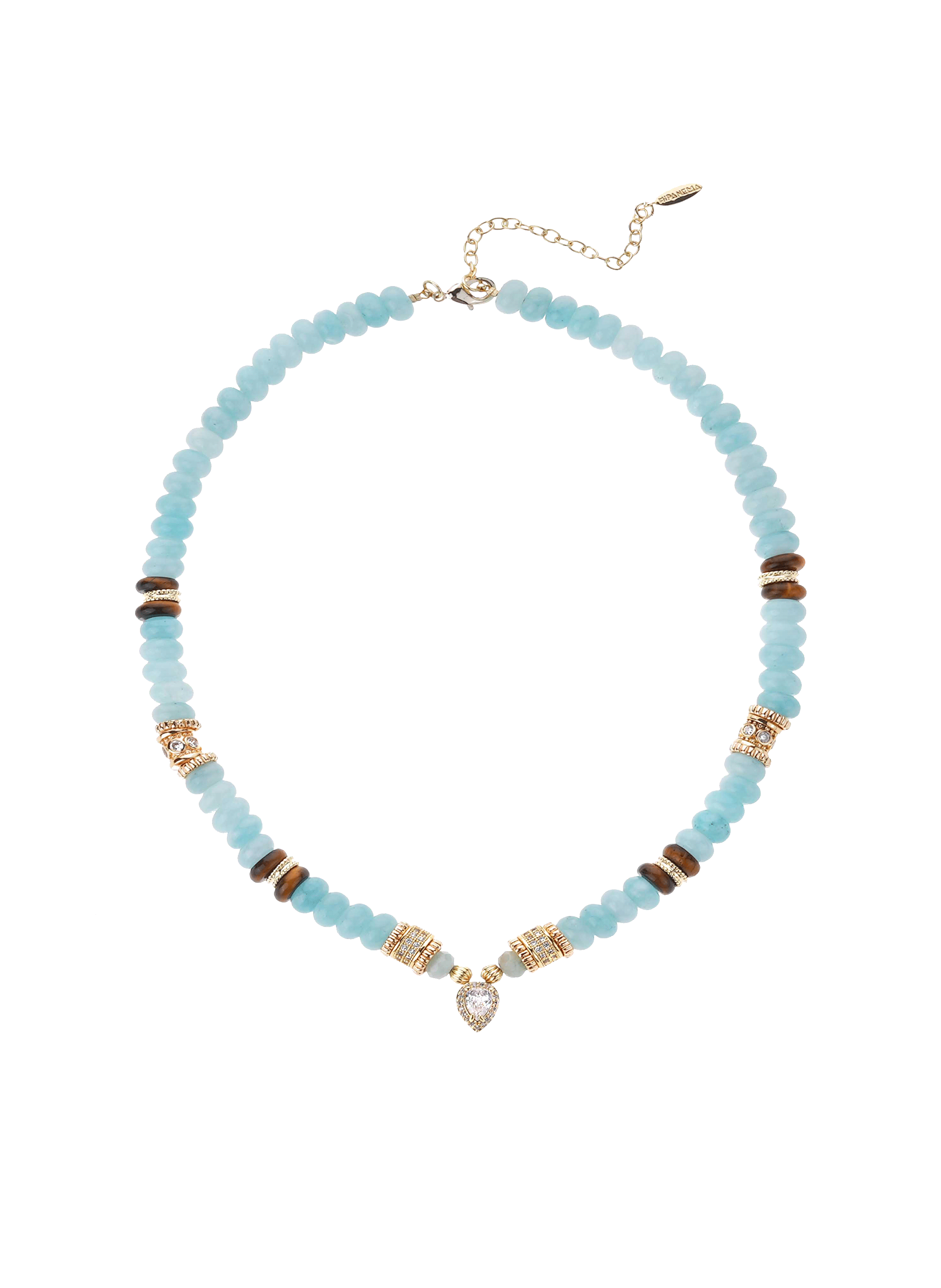 Collier de perles avec pendentif saida HIPANEMA Bleu