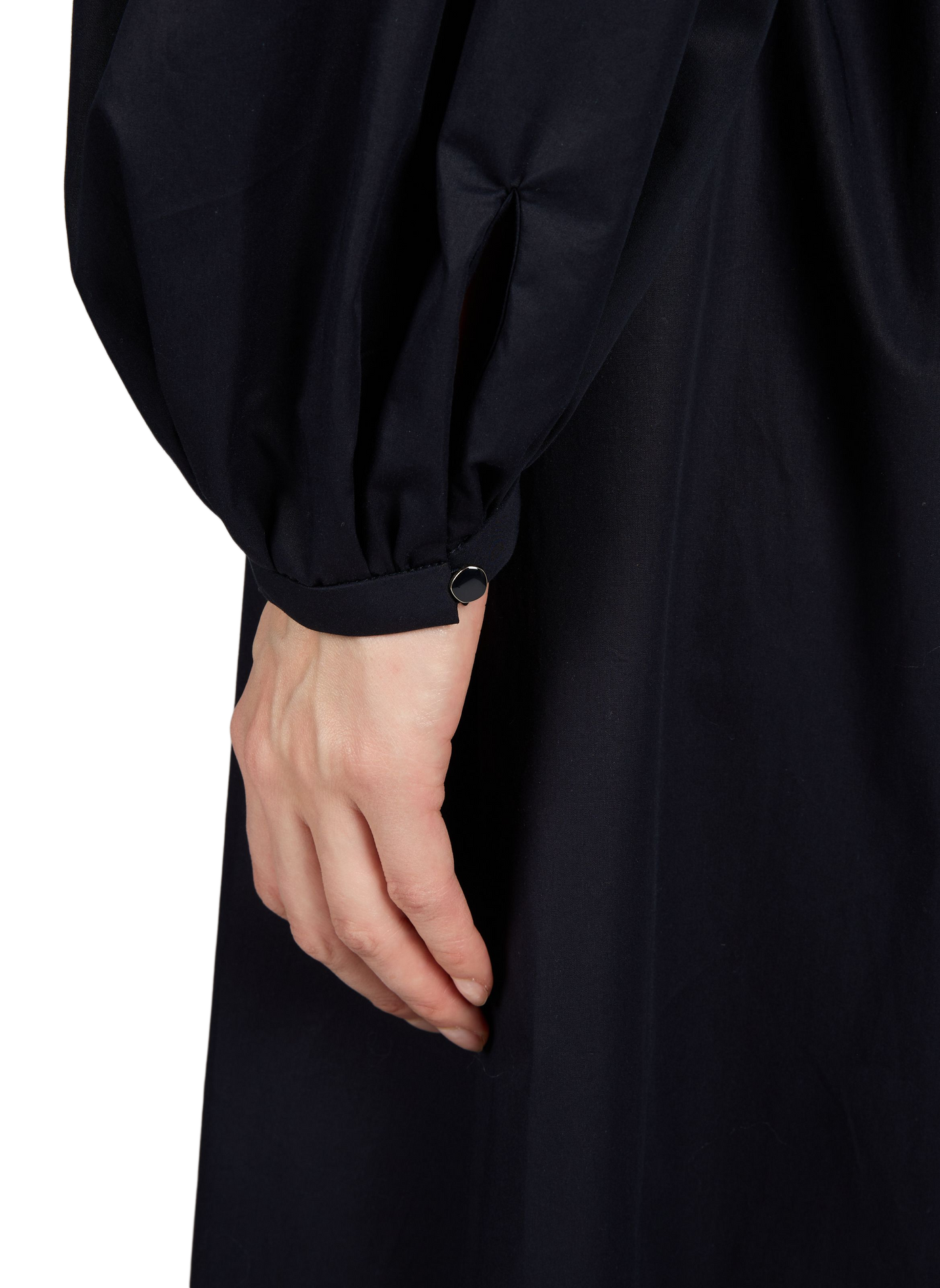 Robe longue avec ceinture amovible en coton MAX MARA STUDIO Bleu