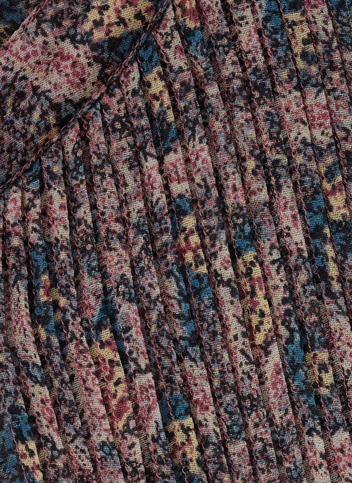 Blouse imprimée col tunisien tazio BA&SH Bleu