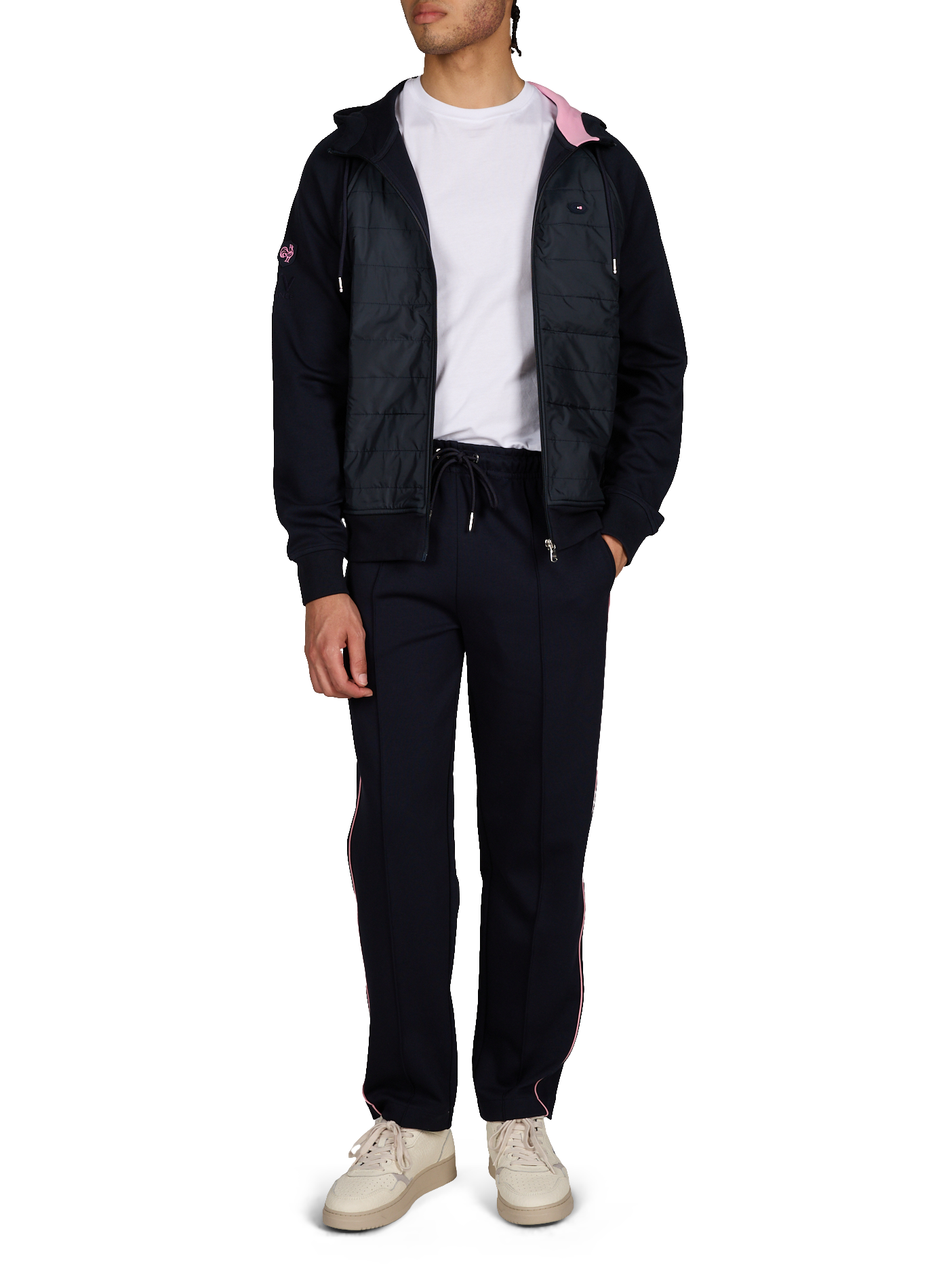 Sweatshirt bi-matière EDEN PARK Bleu