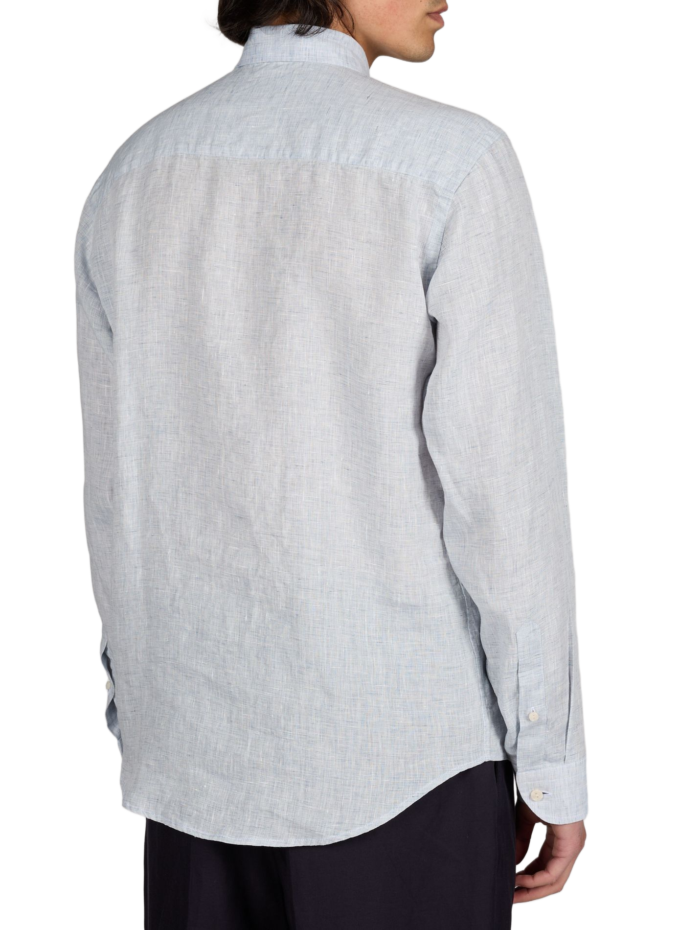 Chemise droite en lin ETON Bleu