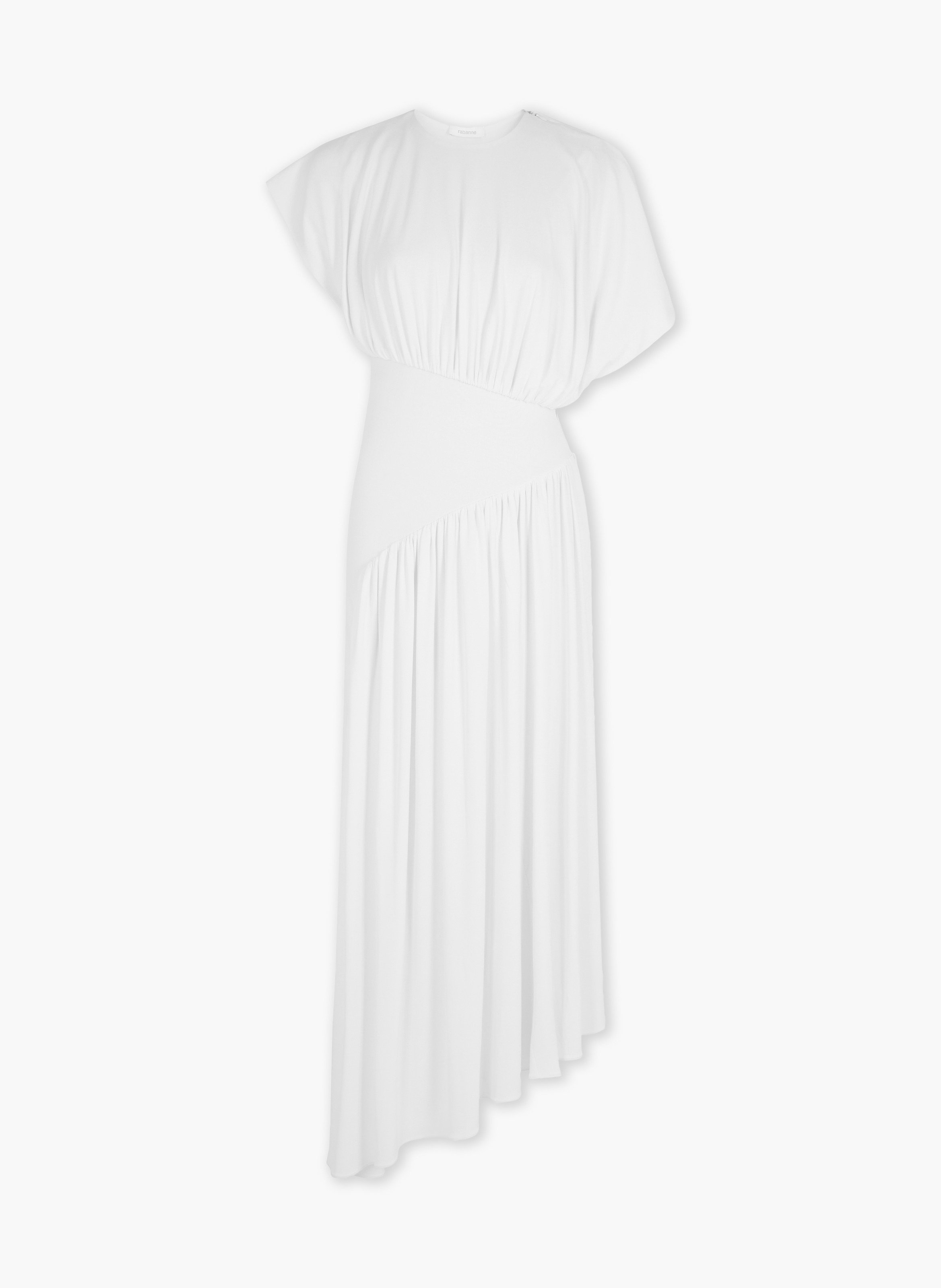 Robe longue en jersey RABANNE Blanc