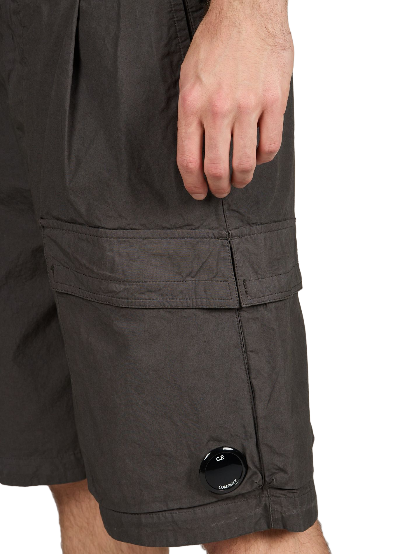 Straight cotton shorts CP COMPANY Grey