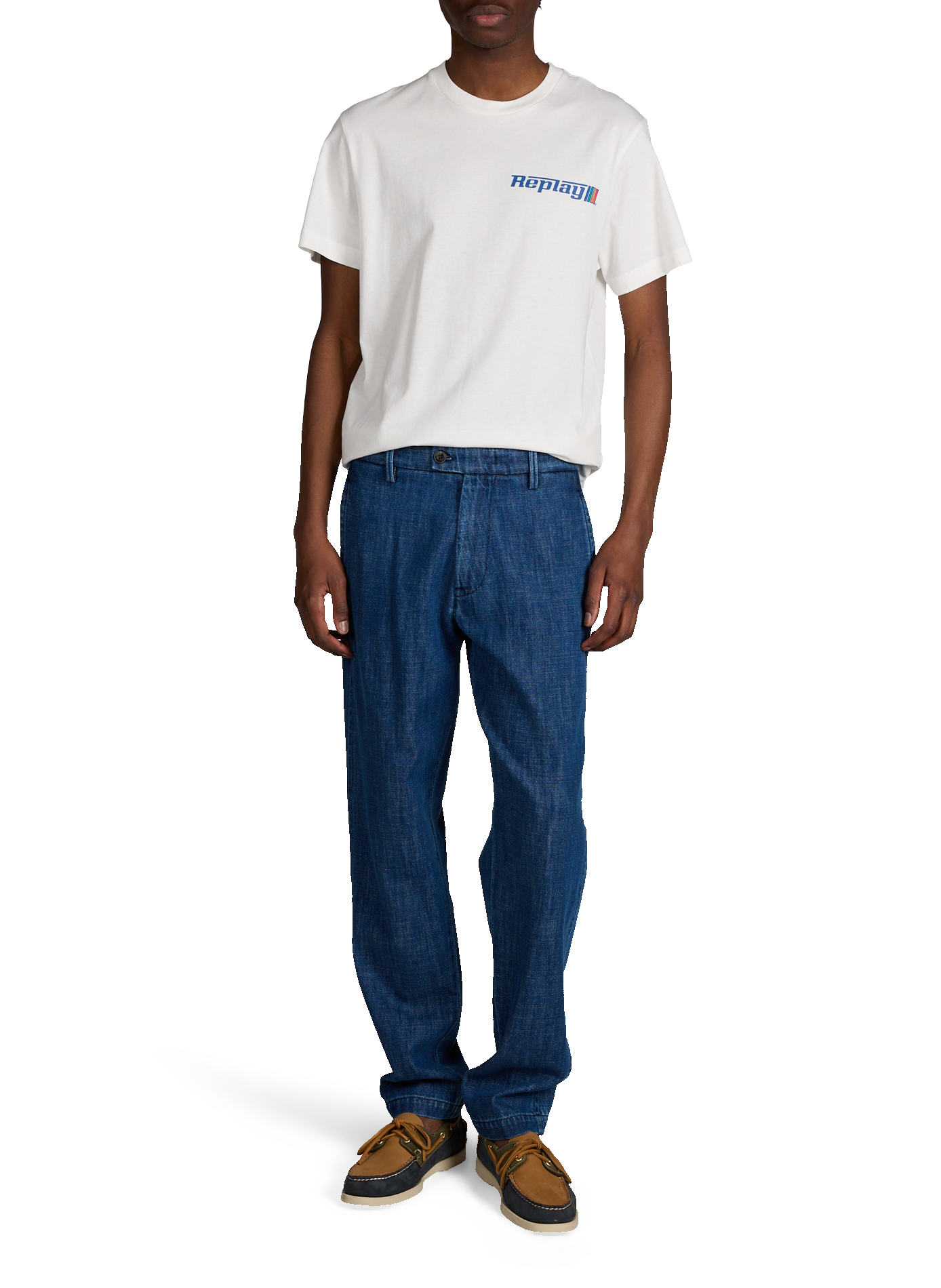 Cotton Ariberto chino jeans RE HASH Blue