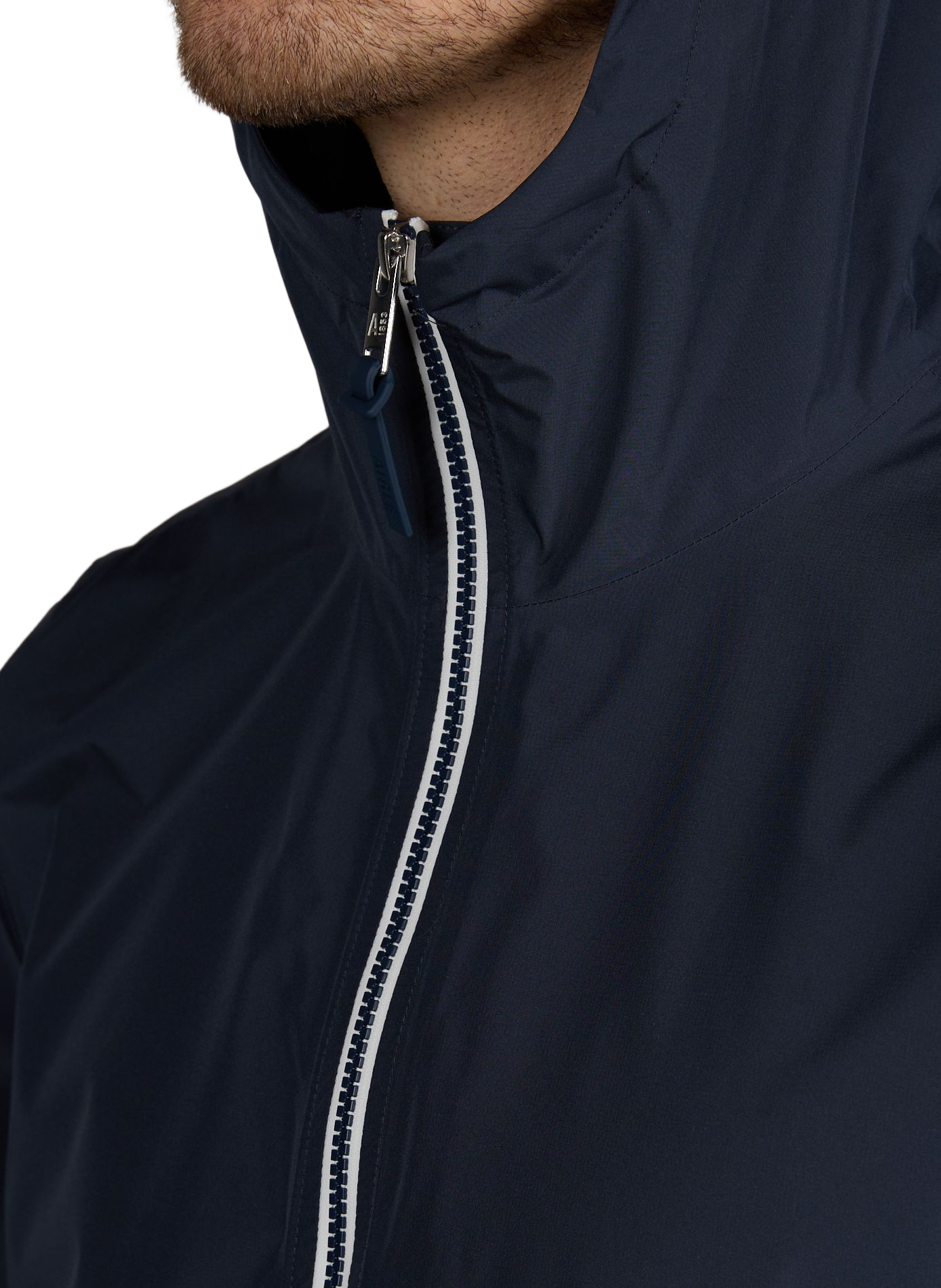 Mid-length hooded jacket AIGLE Blue