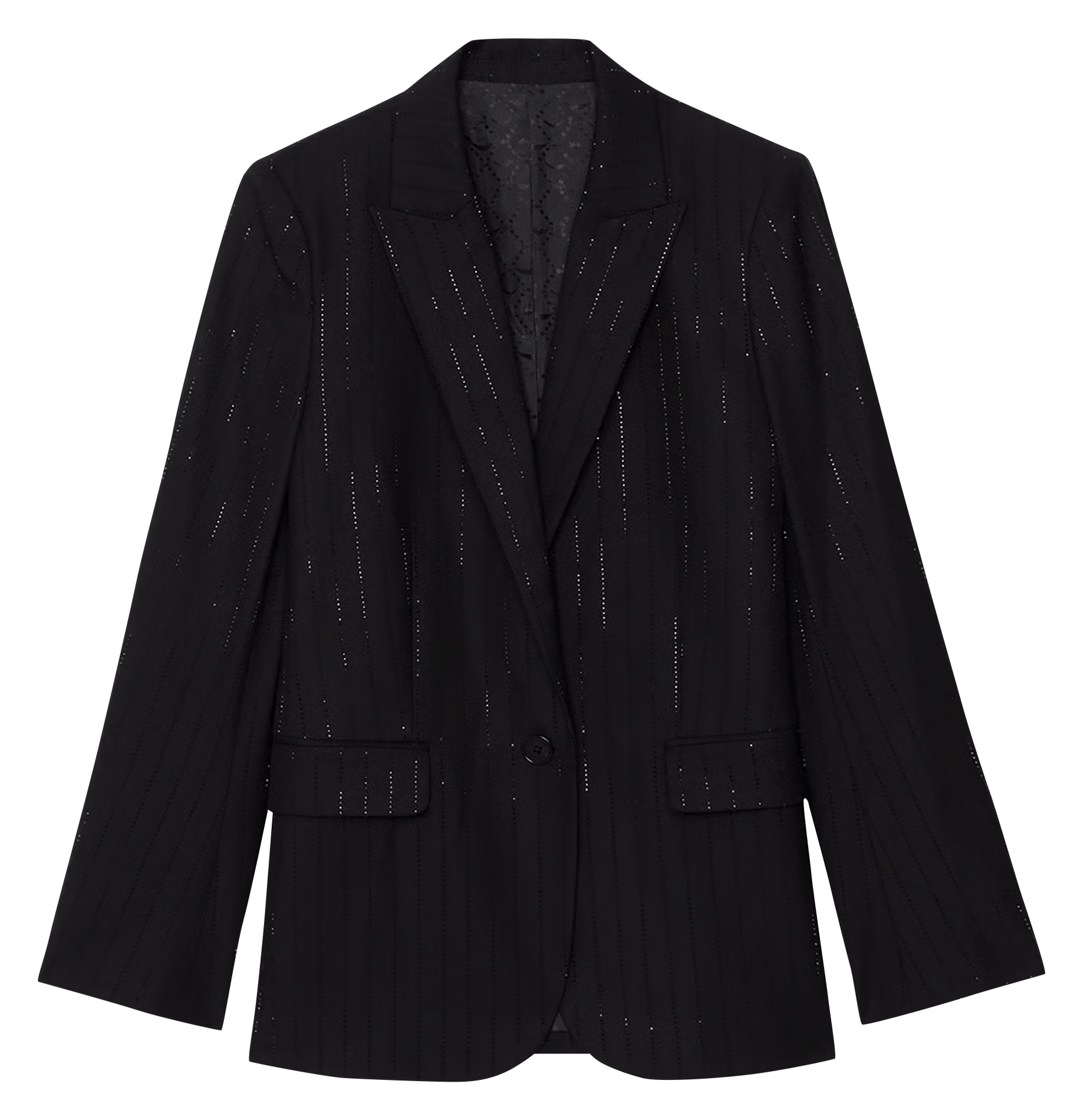 Veste tailleur pailettée valse ZADIG&VOLTAIRE Noir