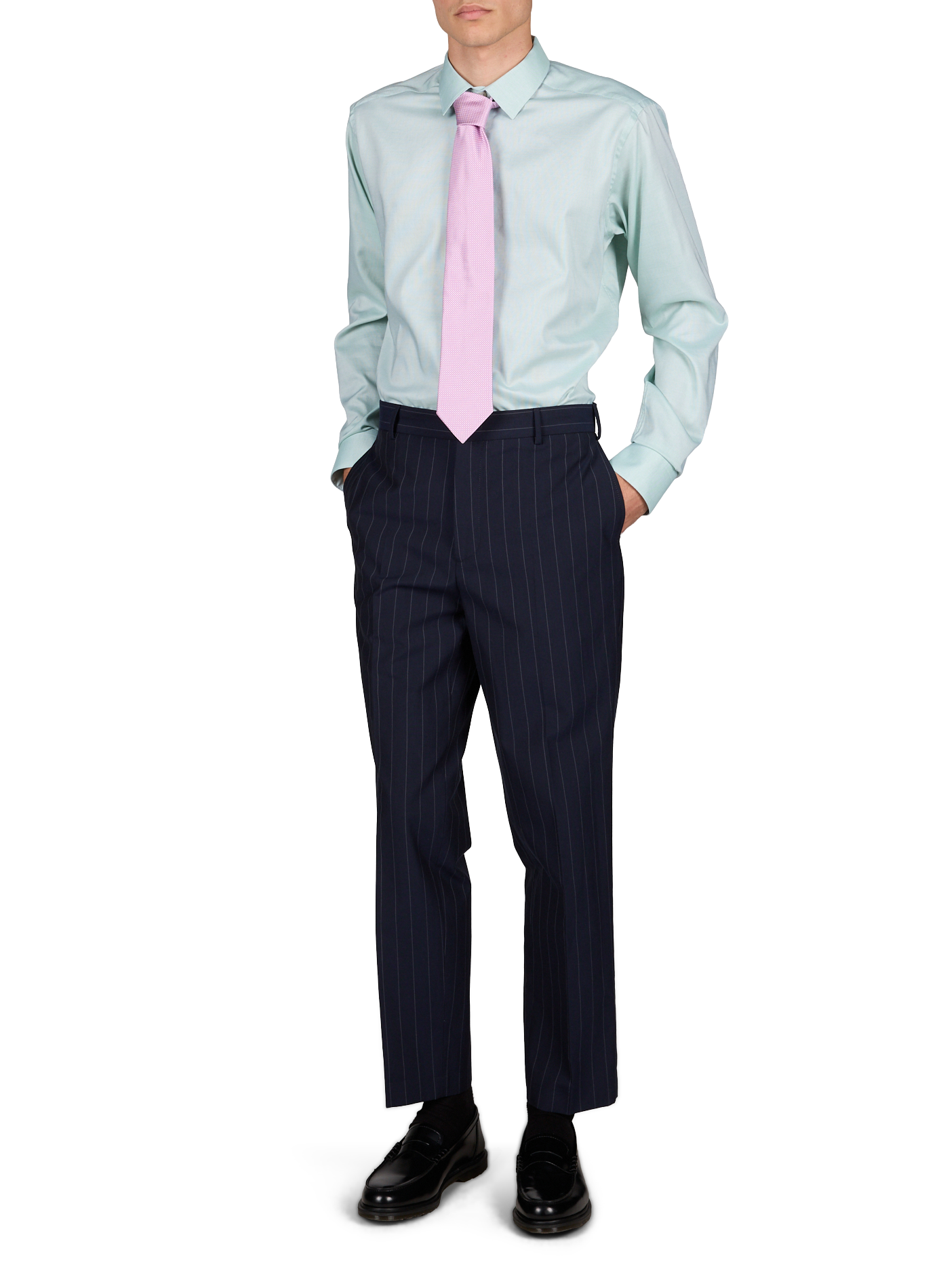 Long-sleeve cotton Shirt ETON Green