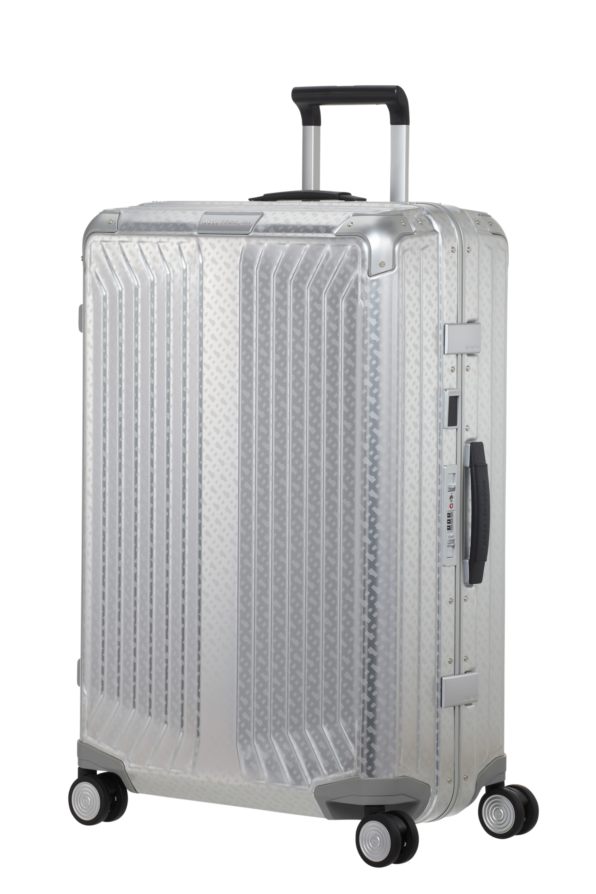 Lite-box alu / boss valise 4 roues taille l SAMSONITE Argent