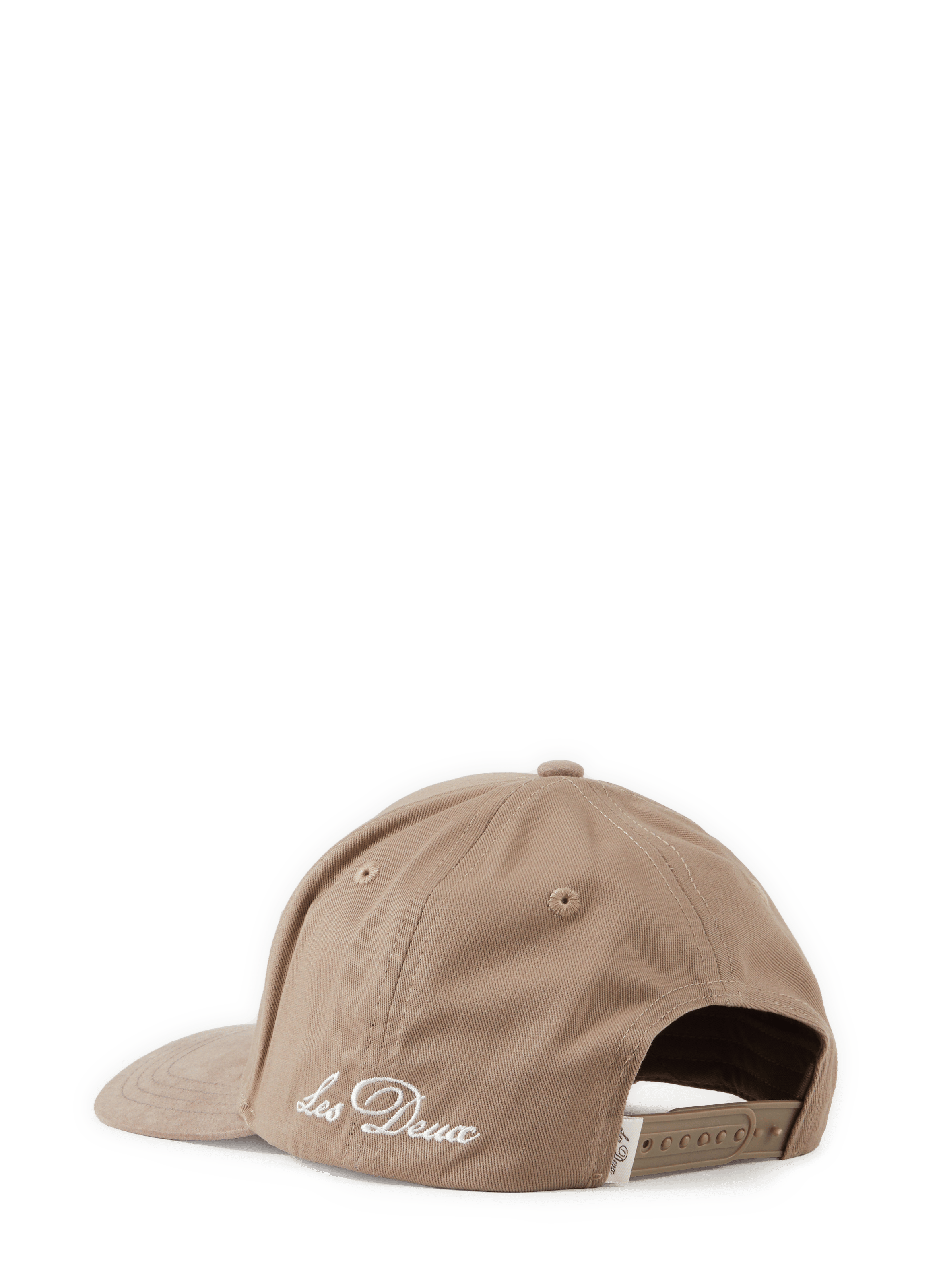 Embroidered cotton baseball cap LES DEUX Beige