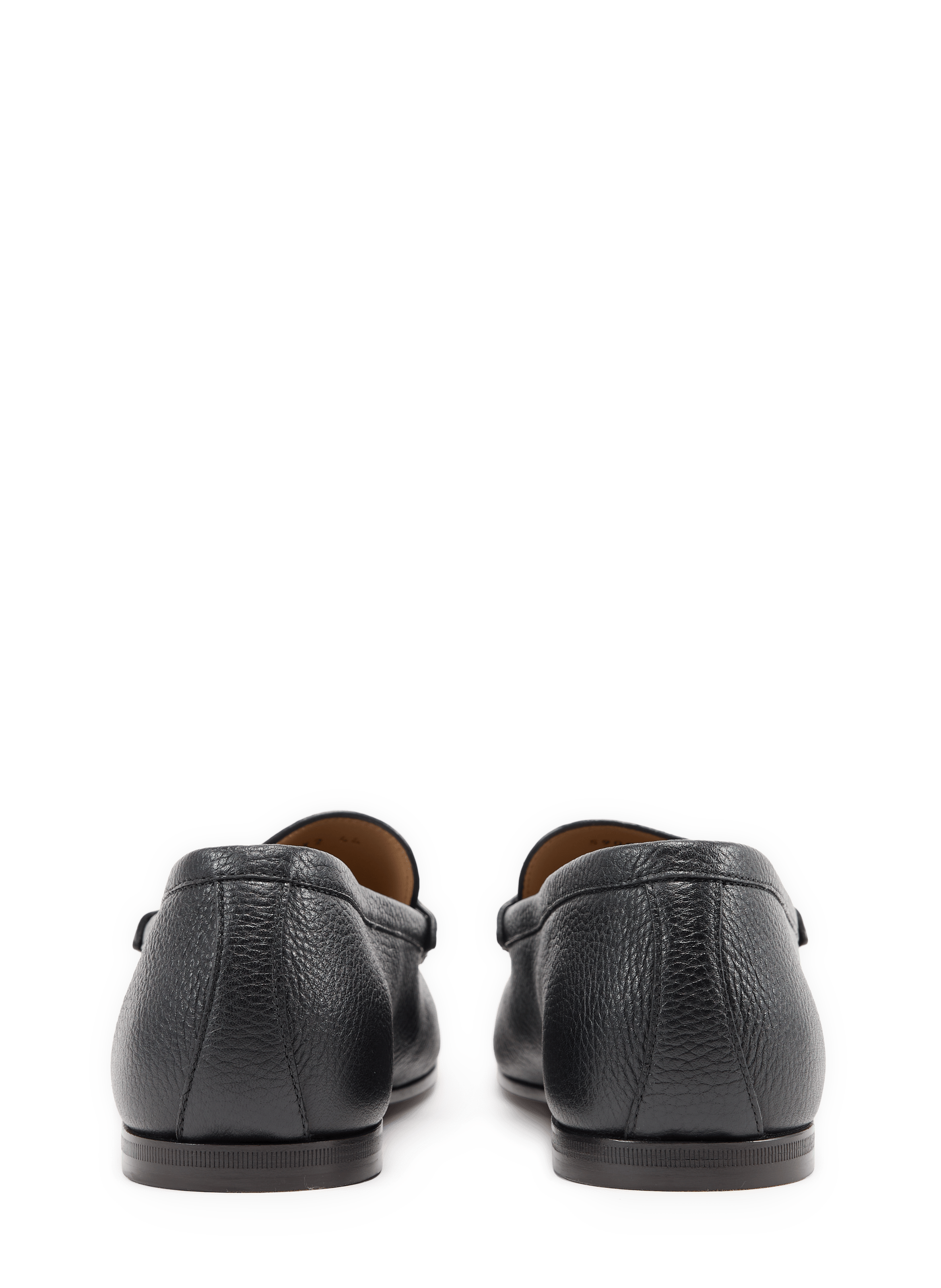 Buckle Loafers in Grained Leather VALENTINO Black