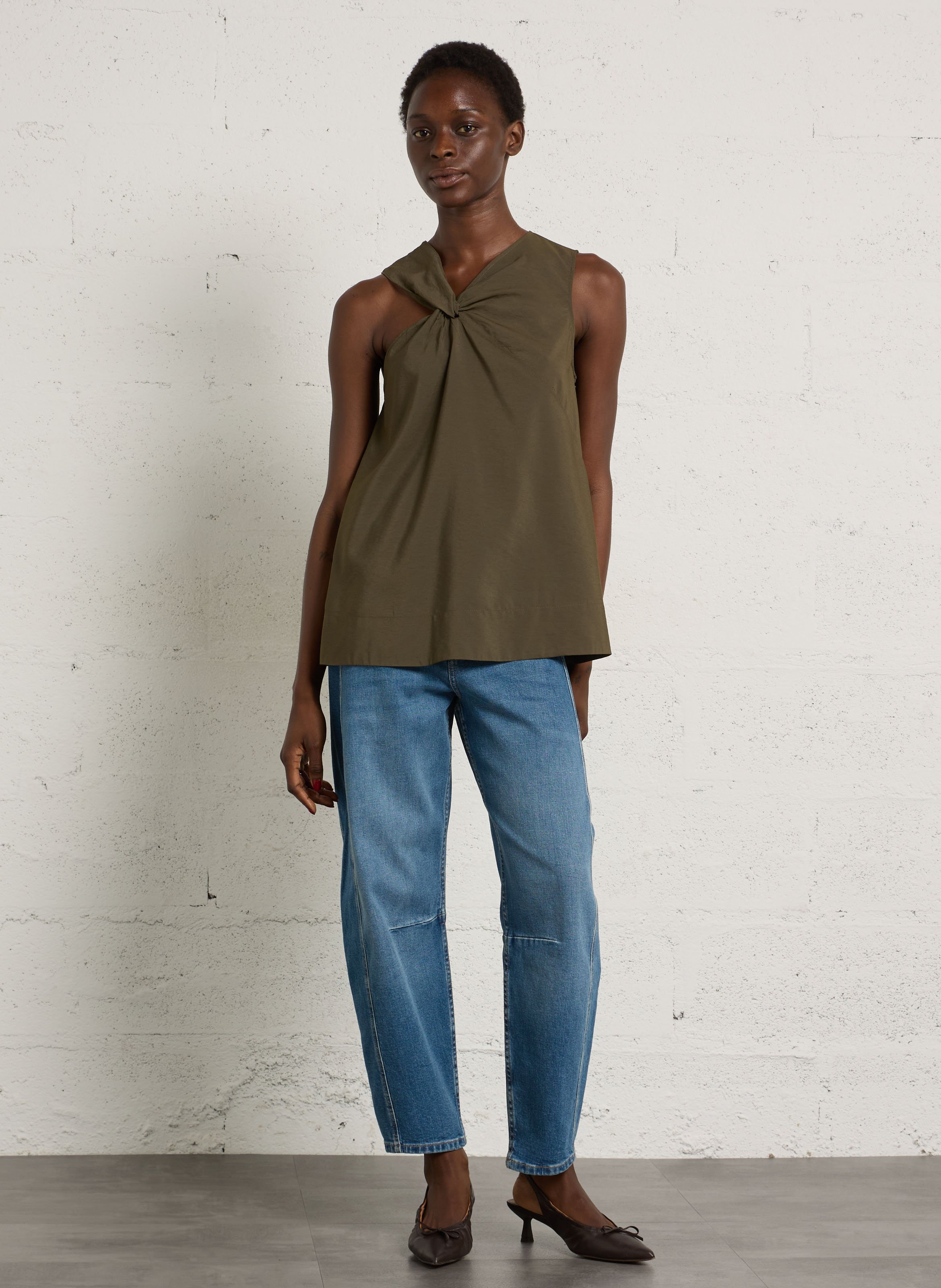 Top asymétrique ample enora | Kaki SOEUR Femme