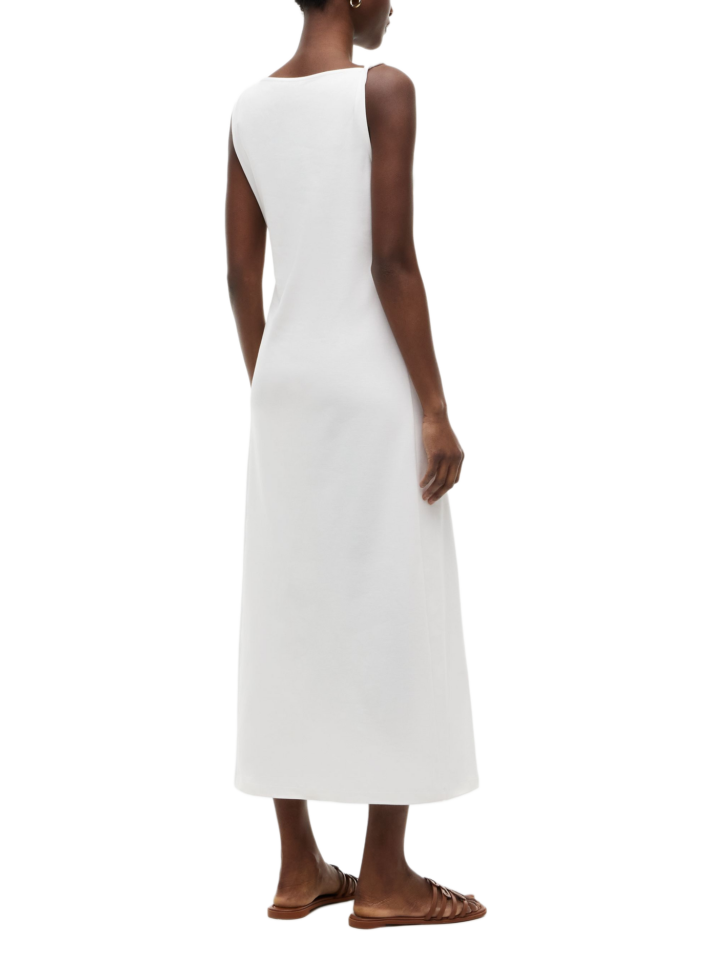 Cotton midi dress TOMMY HILFIGER White