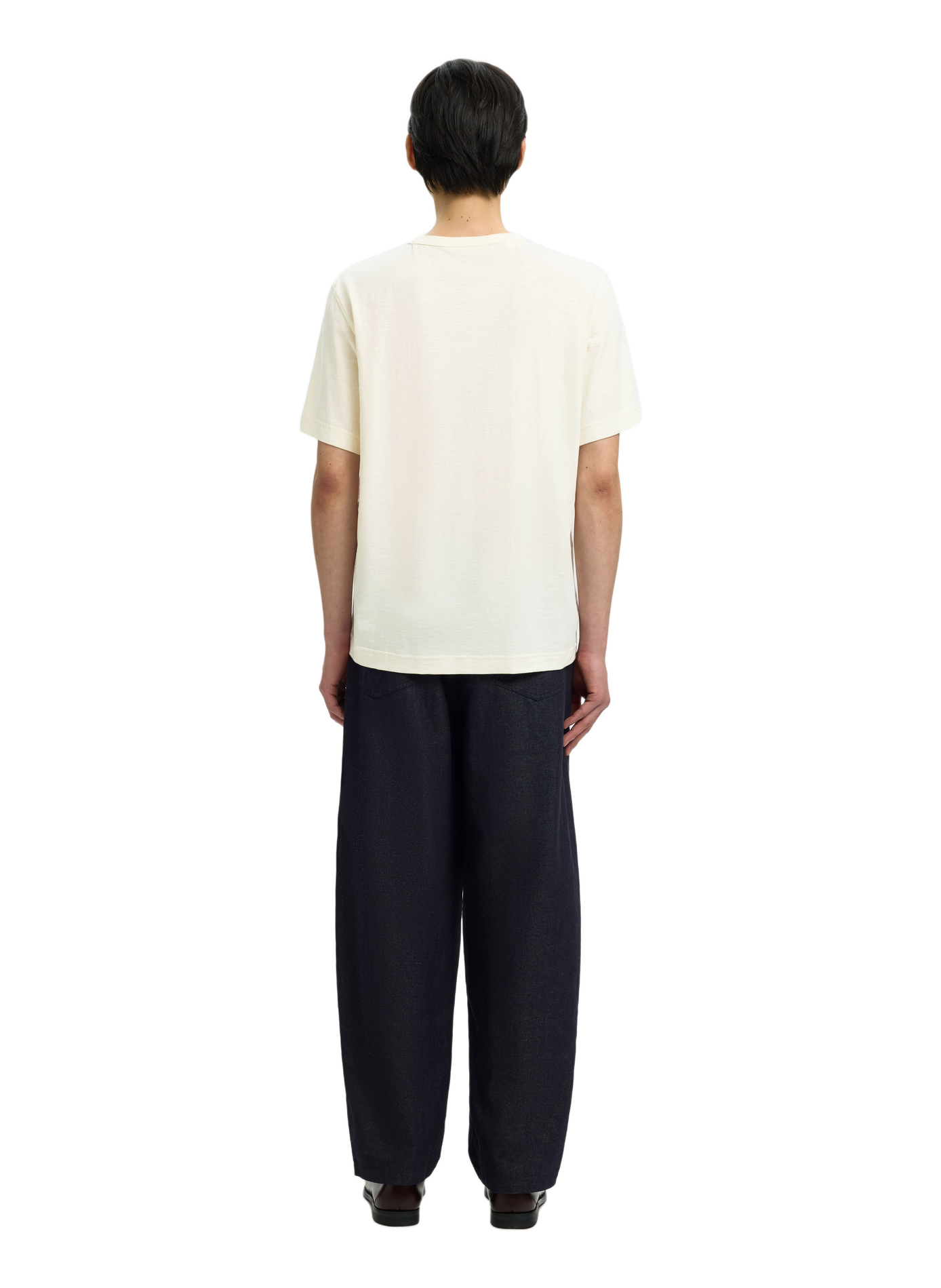 Oversized T-shirt van katoen SELECTED Beige