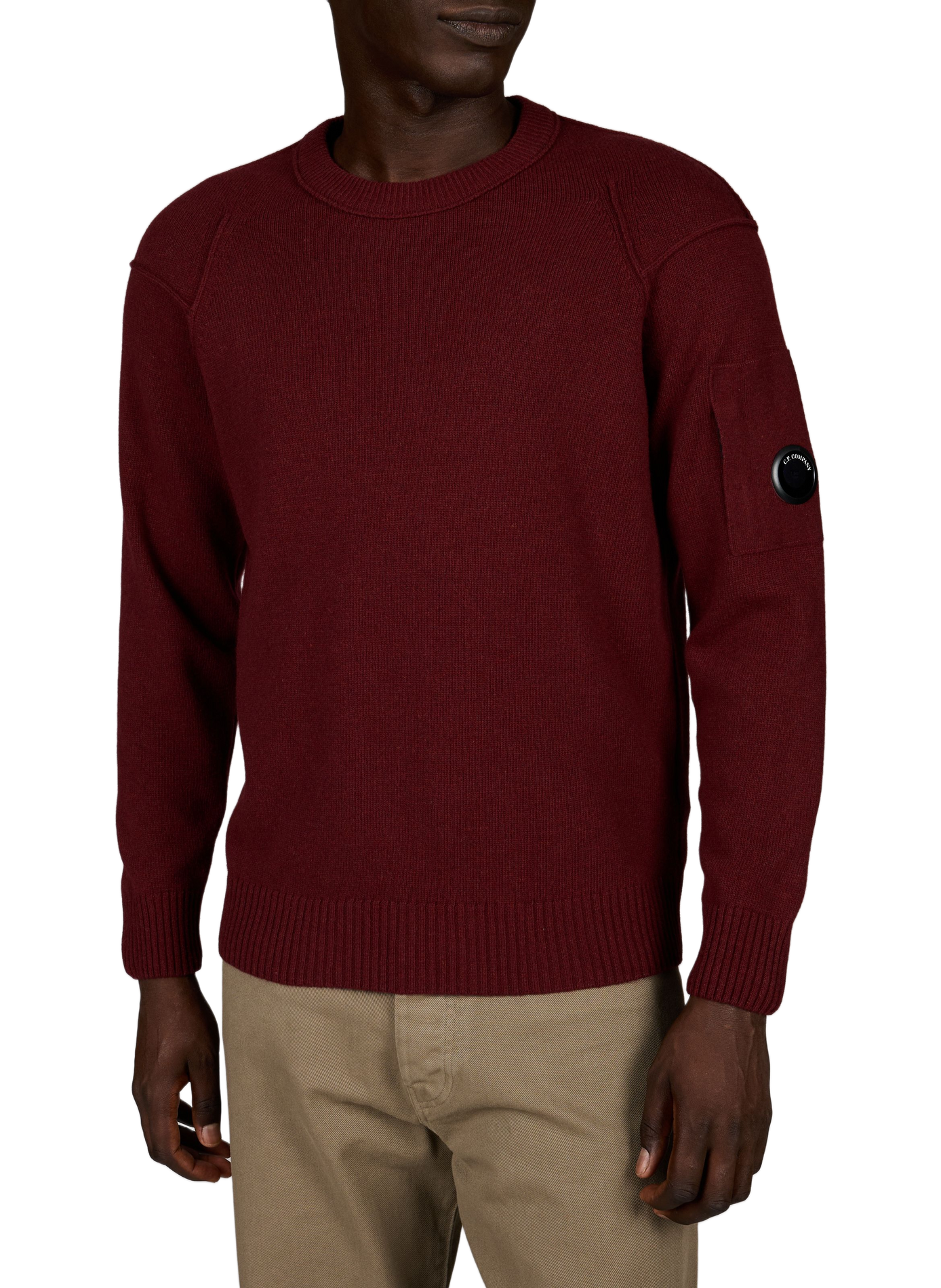 Pantaloni dritti in misto lana CP COMPANY Rosso
