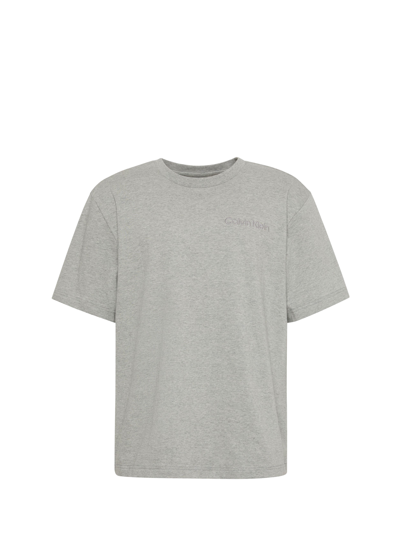Pyjama-T-Shirt mit Logo aus Baumwollmischung CALVIN KLEIN Grau