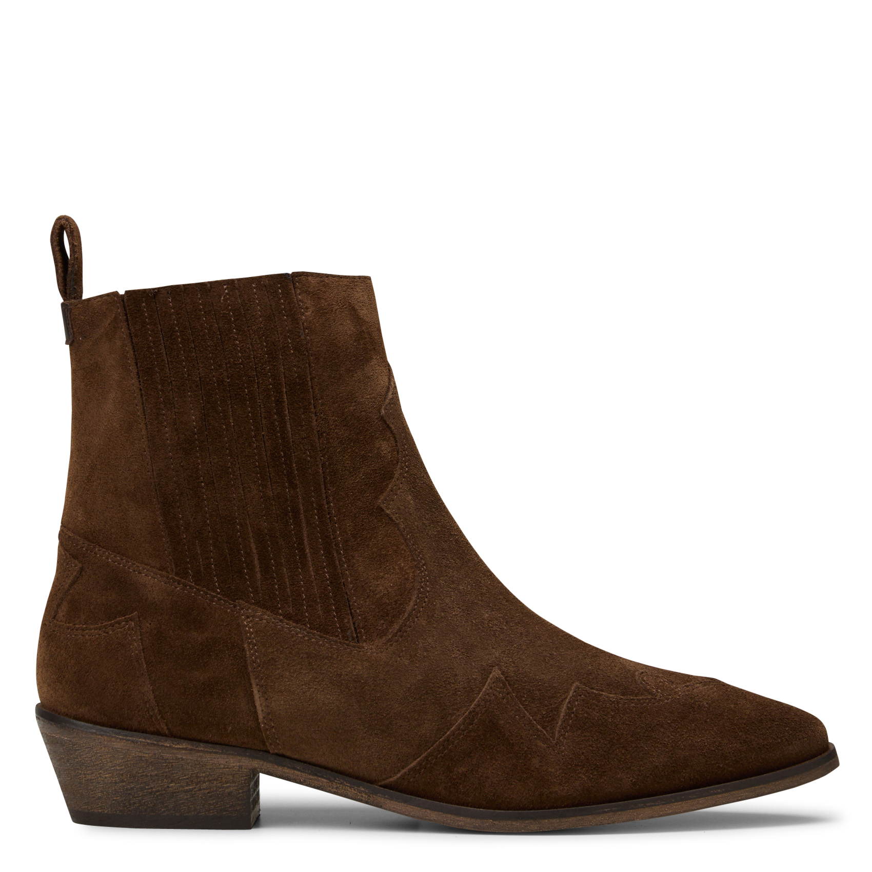 Bottines bout pointu en cuir tya ANTHOLOGY Marron