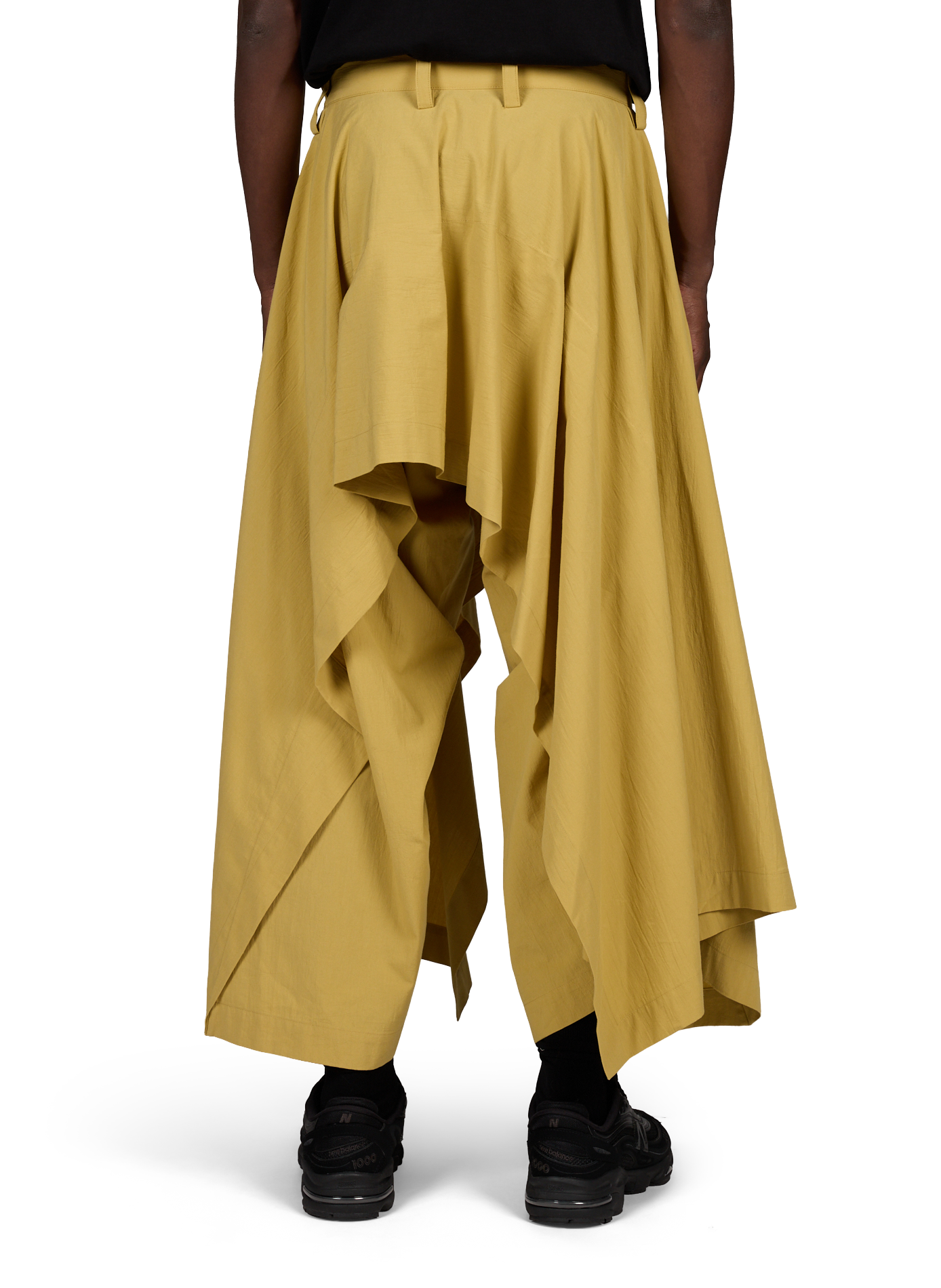 Wide-leg pants with cotton panel ISSEY MIYAKE Beige