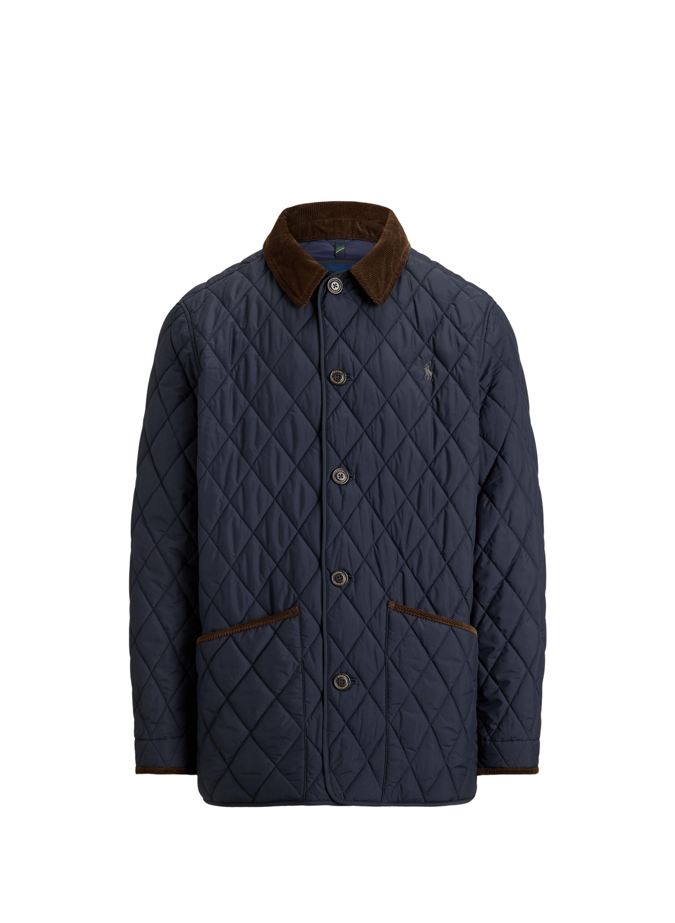 Blouson droit col classique matelassé POLO RALPH LAUREN Bleu