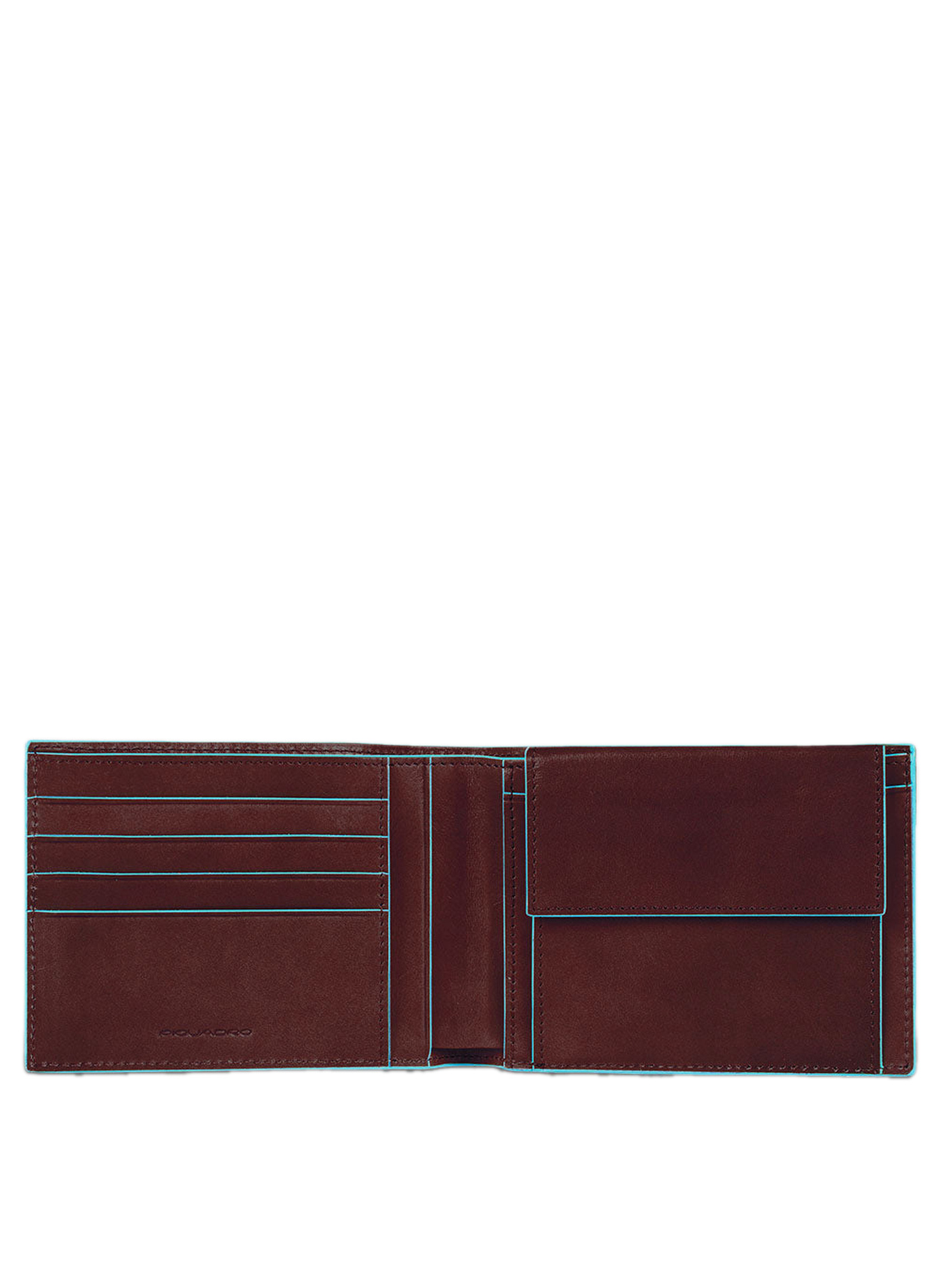 Portefeuille homme avec porte-monnaie  Acajou