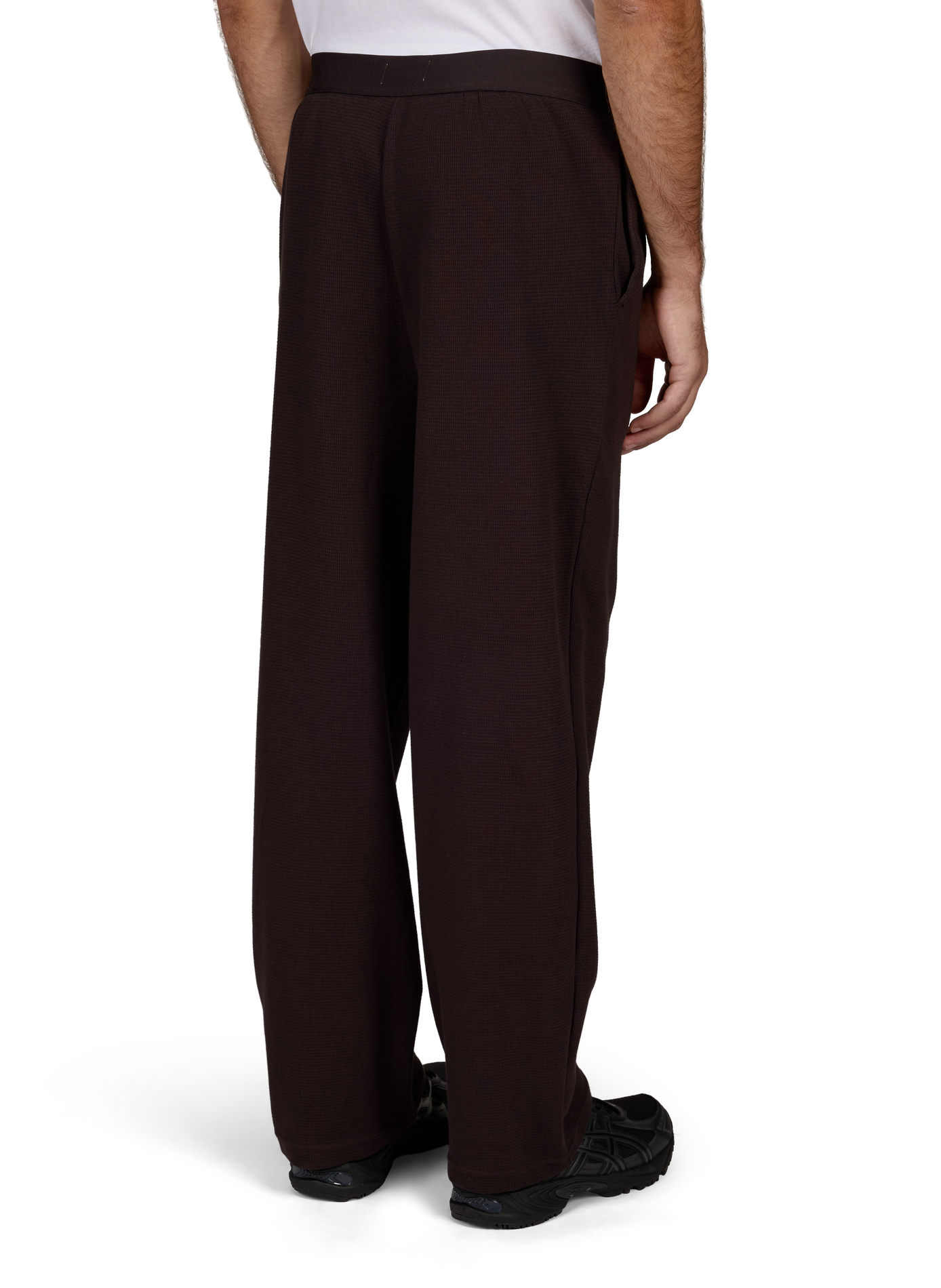 Straight cotton trousers  LACOSTE Brown