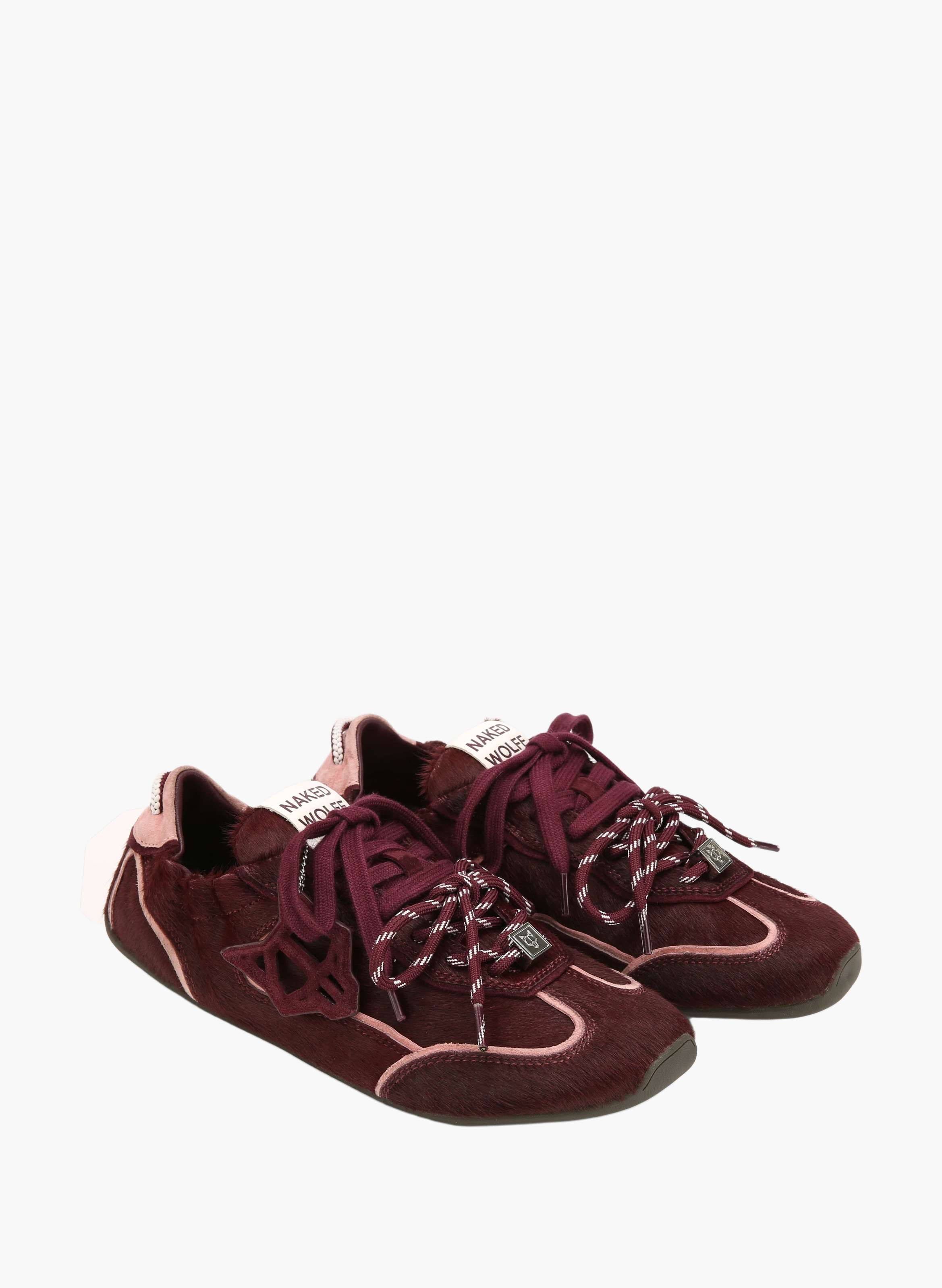 Soul-sneakers van ponyleer NAKED WOLFE Rood