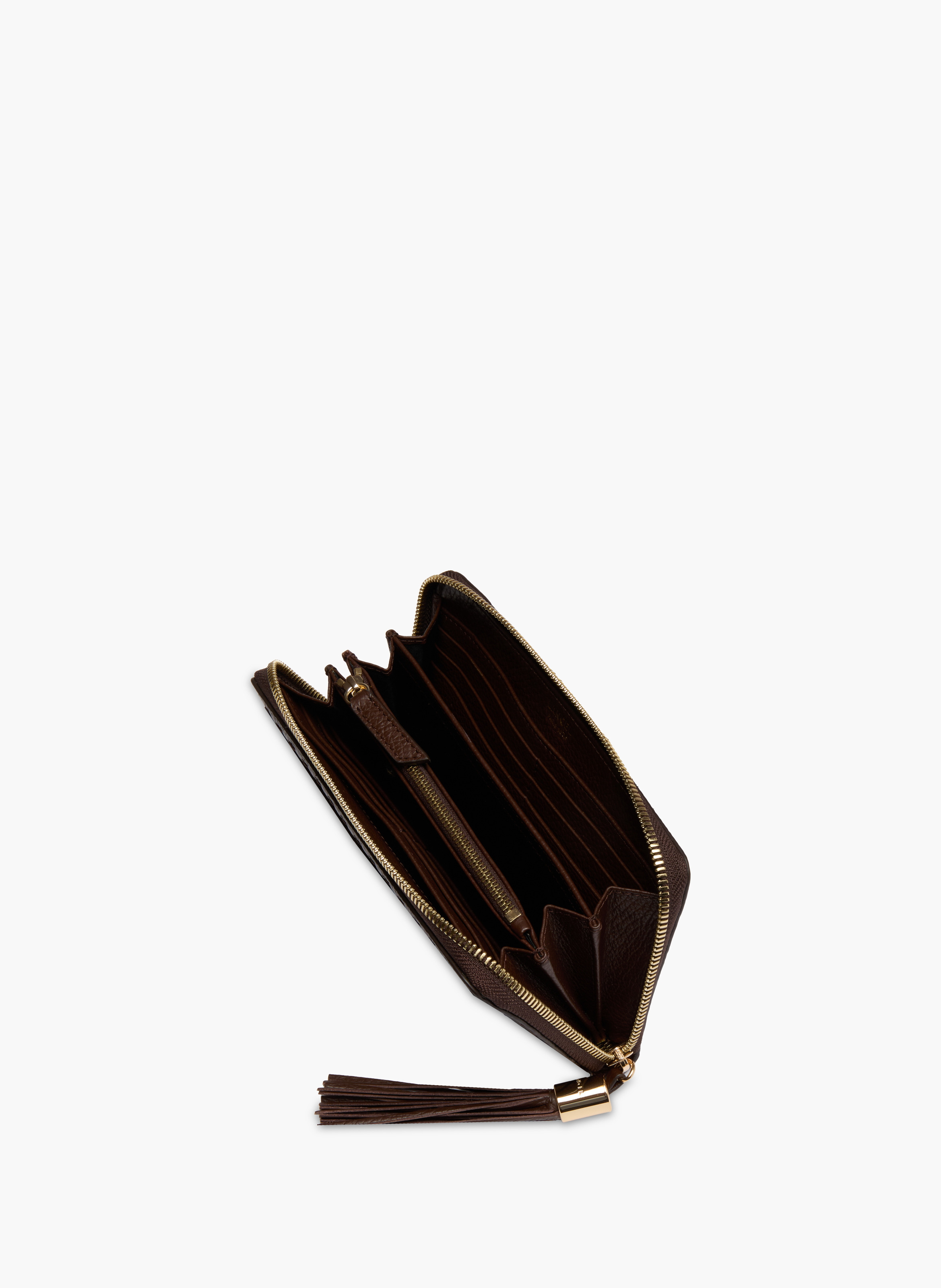 Lange ritssluiting portemonnee van Lancel in leer | Bruin LANCEL Dames