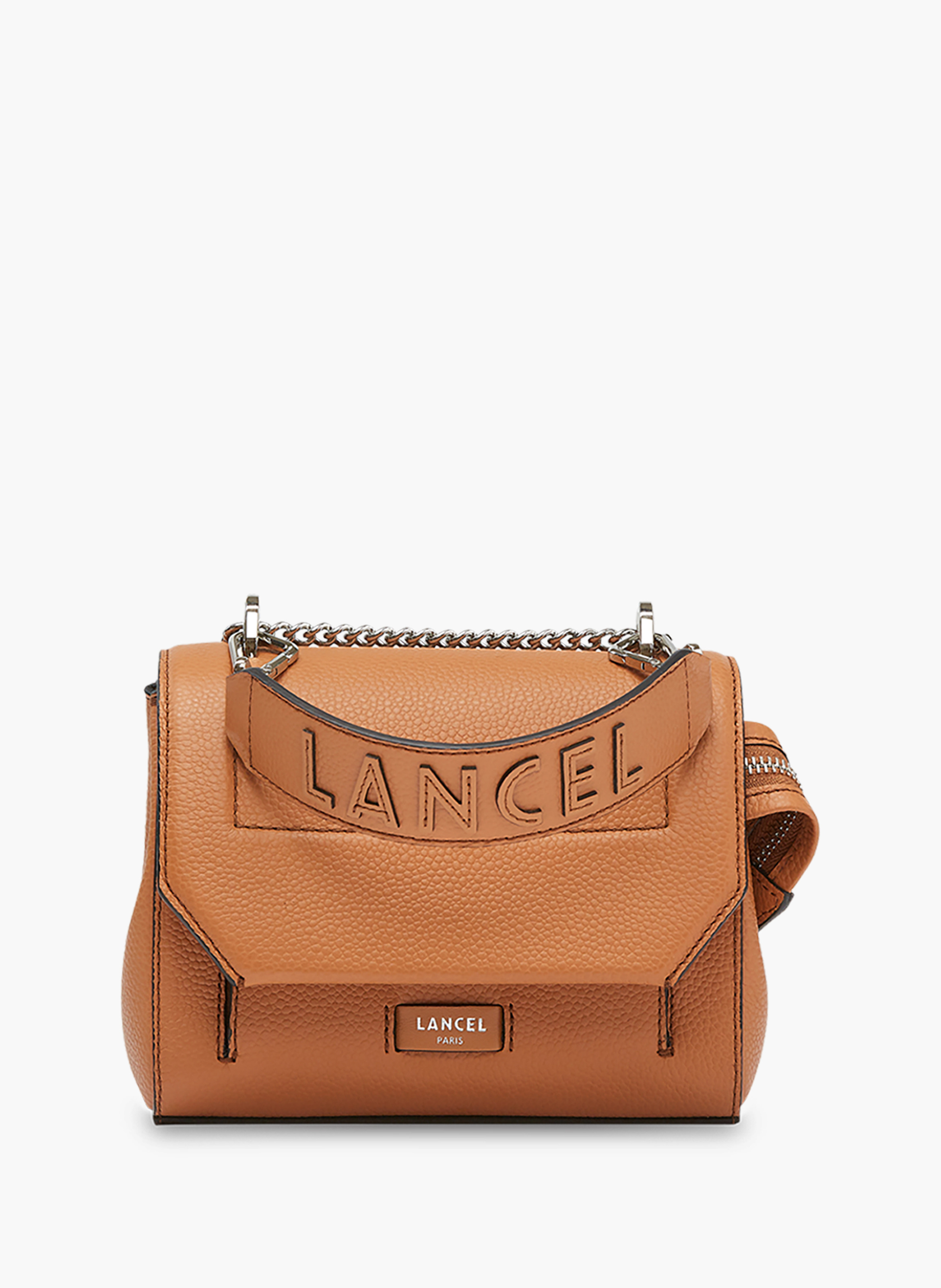 Sac rabat s ninon de lancel en cuir  Camel