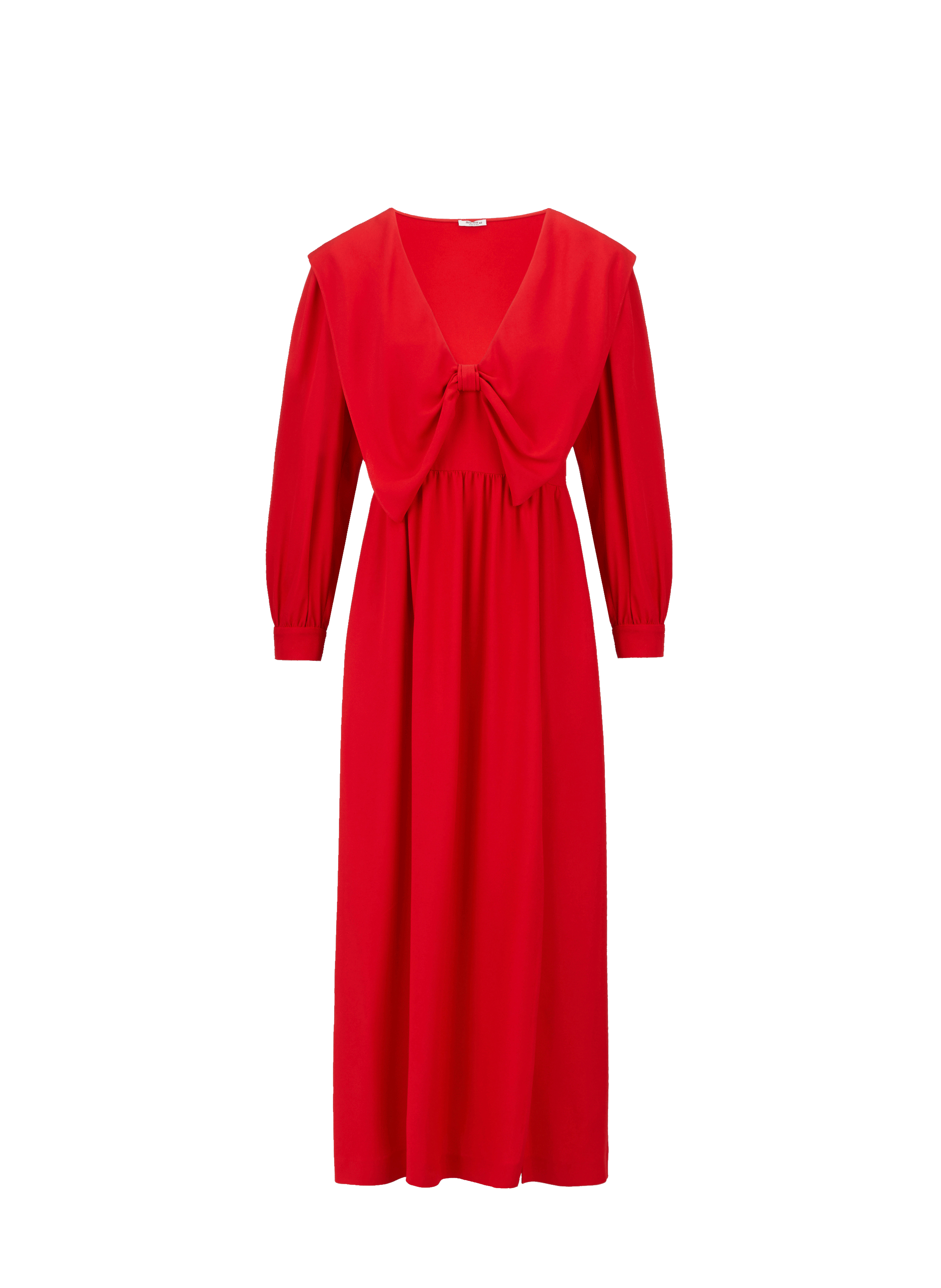 MIU MIU Satin maxi dress Red