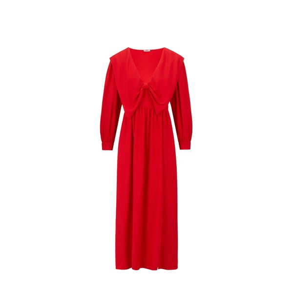 Robe longue en satin