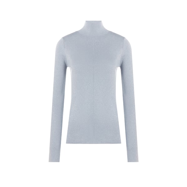 Pull avec fil métallisé